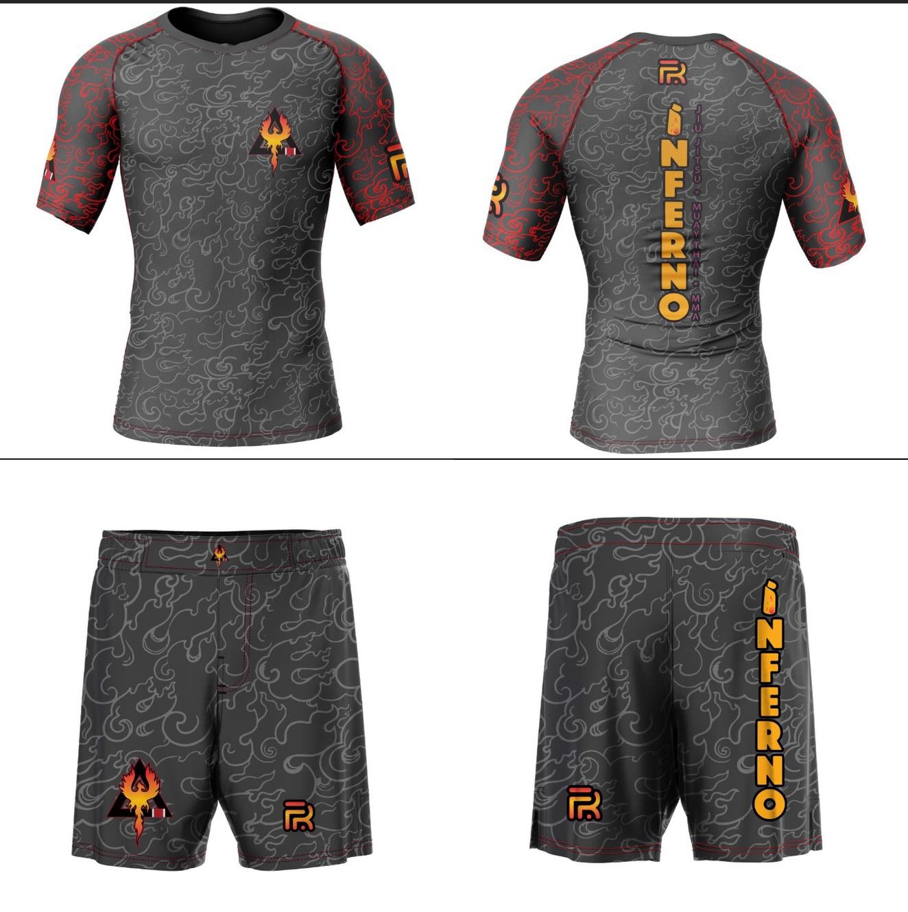 New inferno rashguard and shorts set coming! We are taking preorders now! If you’d like a specific size please message me and let me know!