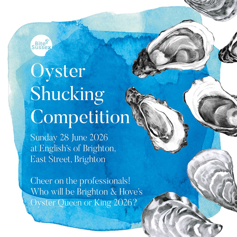 Cheer on Brighton & Hove’s fastest oyster shuckers outside the world-famous English’s of Brighton Restaurant & Oyster Bar on Sunday 28 June from 3pm.
Professionals from the city’s best seafood restaurants will go head-to-head competition to see who can shuck the cleanest and quickest with the winner being crowned Brighton Oyster Queen or King of the Year!
Oysters shucked during the competition are available to spectators at £6 for a half dozen with all money donated to Martlets hospice. Our thanks English’s for hosting this event and to Burger & Lobster for sponsoring the competition oysters.
#bitesussex @englishsofbrighton @burgerandlobster @martletshospice #brightonfood #sussexfood #oysters #shucking