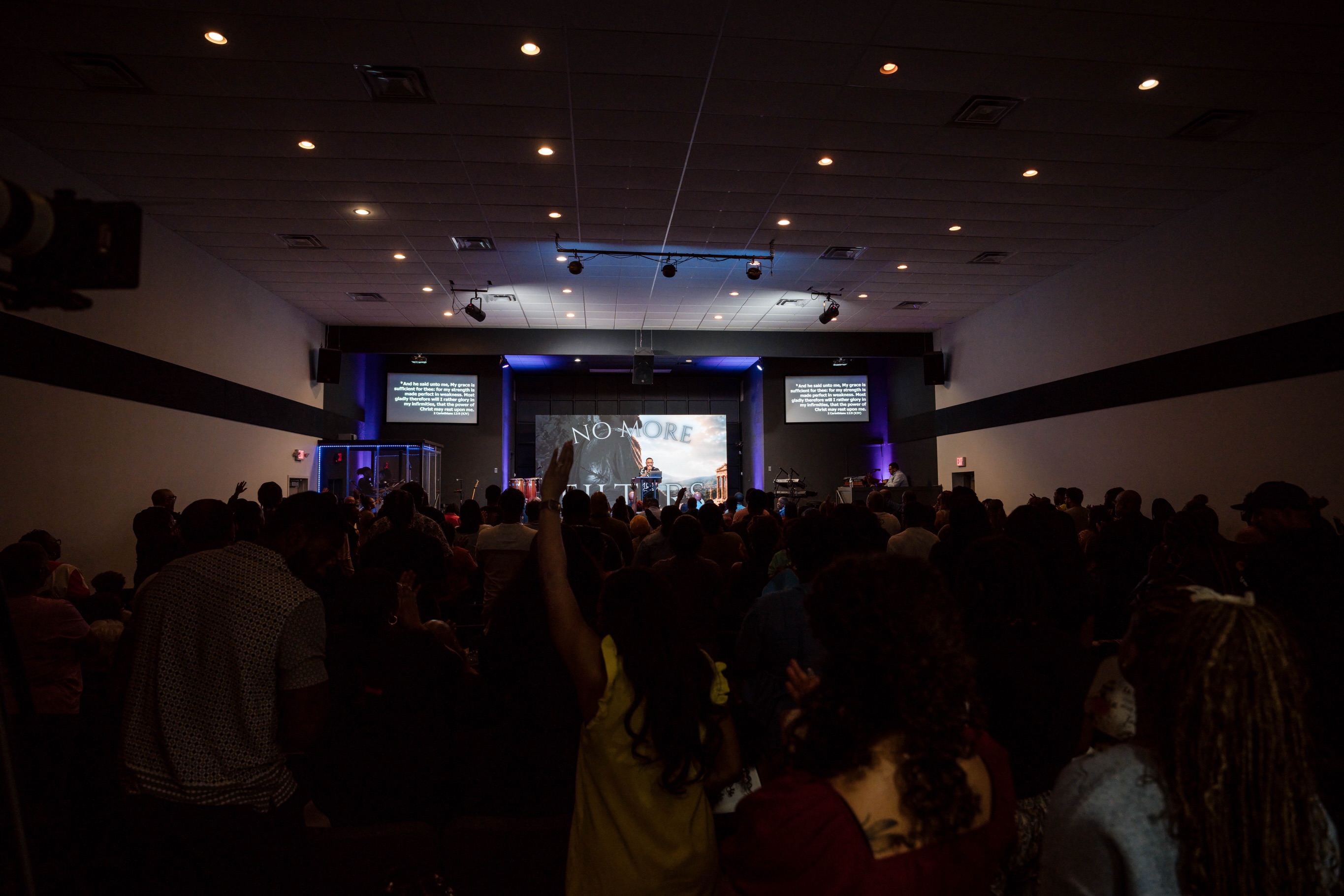 I give you my HALLELUJAH, Jesus!
Today at the City of Grace, the sweet presence of The Lord filled the room as we lifted up worship and praise to His name🙌🏾🙌🏿🙌🏽 Pastor Mike delivered a dynamic message titled, “No More Filters” reminding us that we don’t have to have it all together for God to still use us. His GRACE is SUFFICIENT! So even with our failures, faults and flaws, we can be assured that God’s not done with us yet. All He needs is a yielded heart!