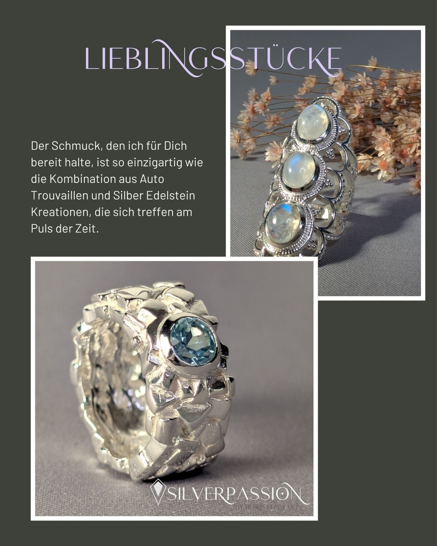 #Silberschmuck#Edelsteine#Einzigartigkeit