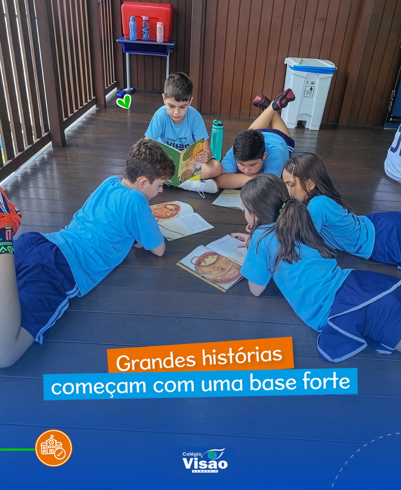 Grandes histórias começam com uma base forte, e essa base começa aqui, no colégio📚💙
Cada momento de aprendizado constrói futuros cheios de possibilidades 👏🏼✨
#colegiovisaocamboriu #camboriu #colegio #escola #ensinofundamental