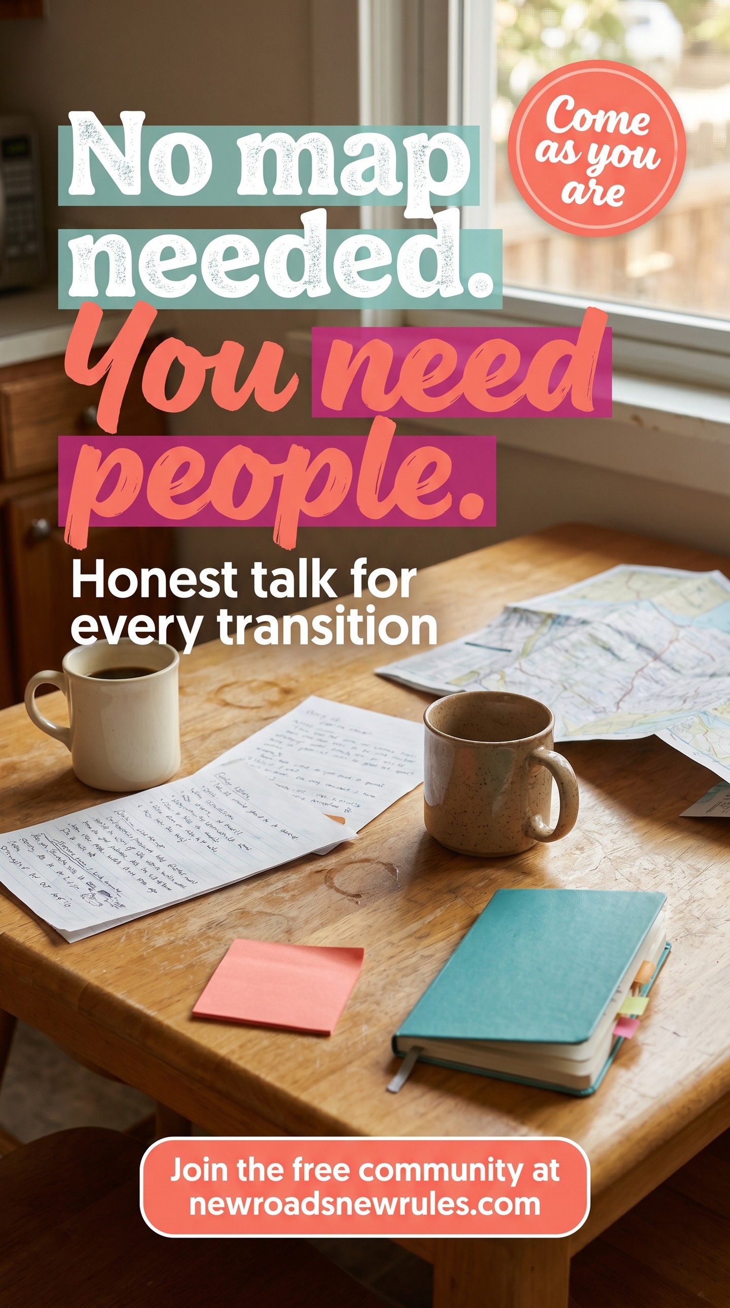 Feeling overwhelmed in your current chapter? You're not alone. 💛
Women everywhere are experiencing similar journeys—starting anew, navigating changes, or simply needing a moment to breathe. Our community offers a safe space for authentic conversations and genuine support.
Here, you can share your thoughts, learn from others, and realize that it's okay to seek help. Remember, you don't have to navigate this path alone.
Join us and find your tribe at newroadsnewrules.com. Together, we empower each other every step of the way
#NewRoadsNewRules #Roadies #RoadieLounge #WomenWhoLead #Reinvention #HonestConversations #PodcastForWomen #WomenEmpowerment #YourNextChapter #LifeOnYourTerms #WomenSupportingWomen #PodcastCommunity