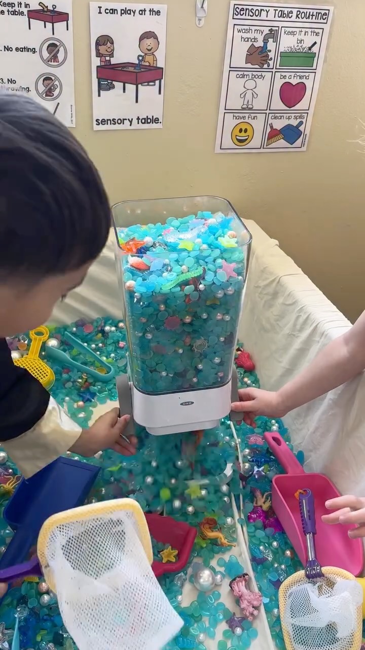 ๐งโโ๏ธ Oh to catch a mermaid ๐ฅน Comment โMERMAYโ and Iโll DM you the materials list for this activity! #mermay #mermaid #sensory #sensorybin #prek