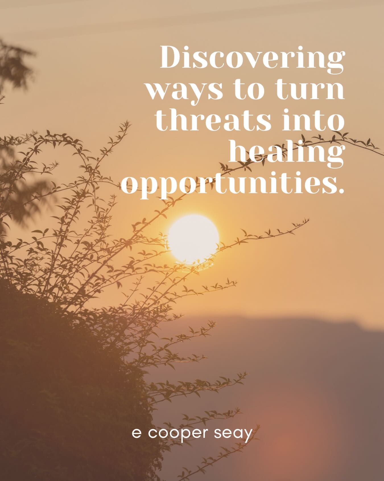 “Opportunities to find deeper powers within ourselves come when life seems most challenging.” - Joseph Campbell
Let’s discover ways to turn threats into healing opportunities.
#antahsara #healing #opportunities #becurious #soulpurpose powerwithin flipthenarrative yogabeyondthemat privateyogateacher hypnotherapy hypnotist nlp