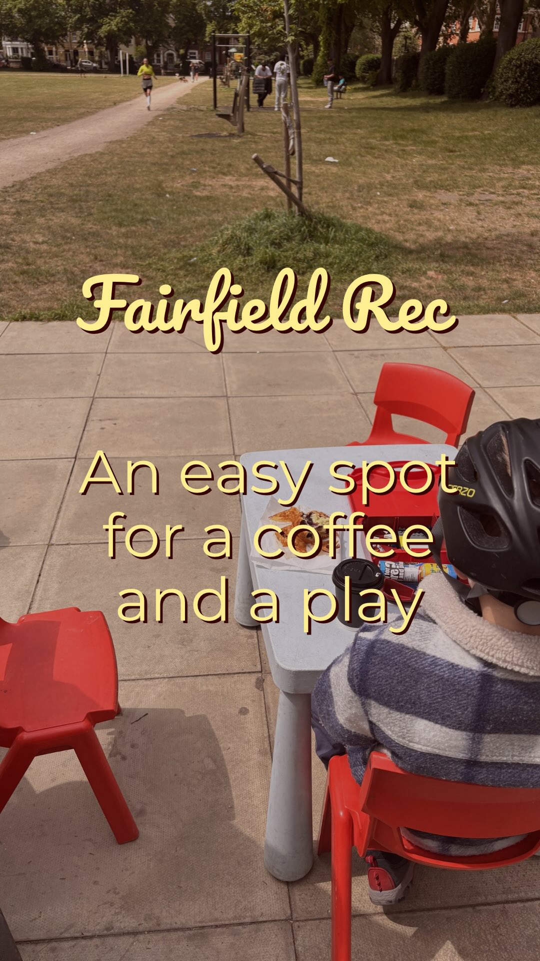 Now with the cafe there, Fairfield is such an easy low-cost outing with the kids. We usually spend time at the playground, ride around on scooters, kick a football about, and then stop for a coffee and pastry at the adorable cafe.
I love that they also have ride-ons and a little kids table, perfect for the littles who never want to sit still (which, let’s be honest, is all the time 😂)
#kingstonuponthames #hellokingstonkids #cafewithkids