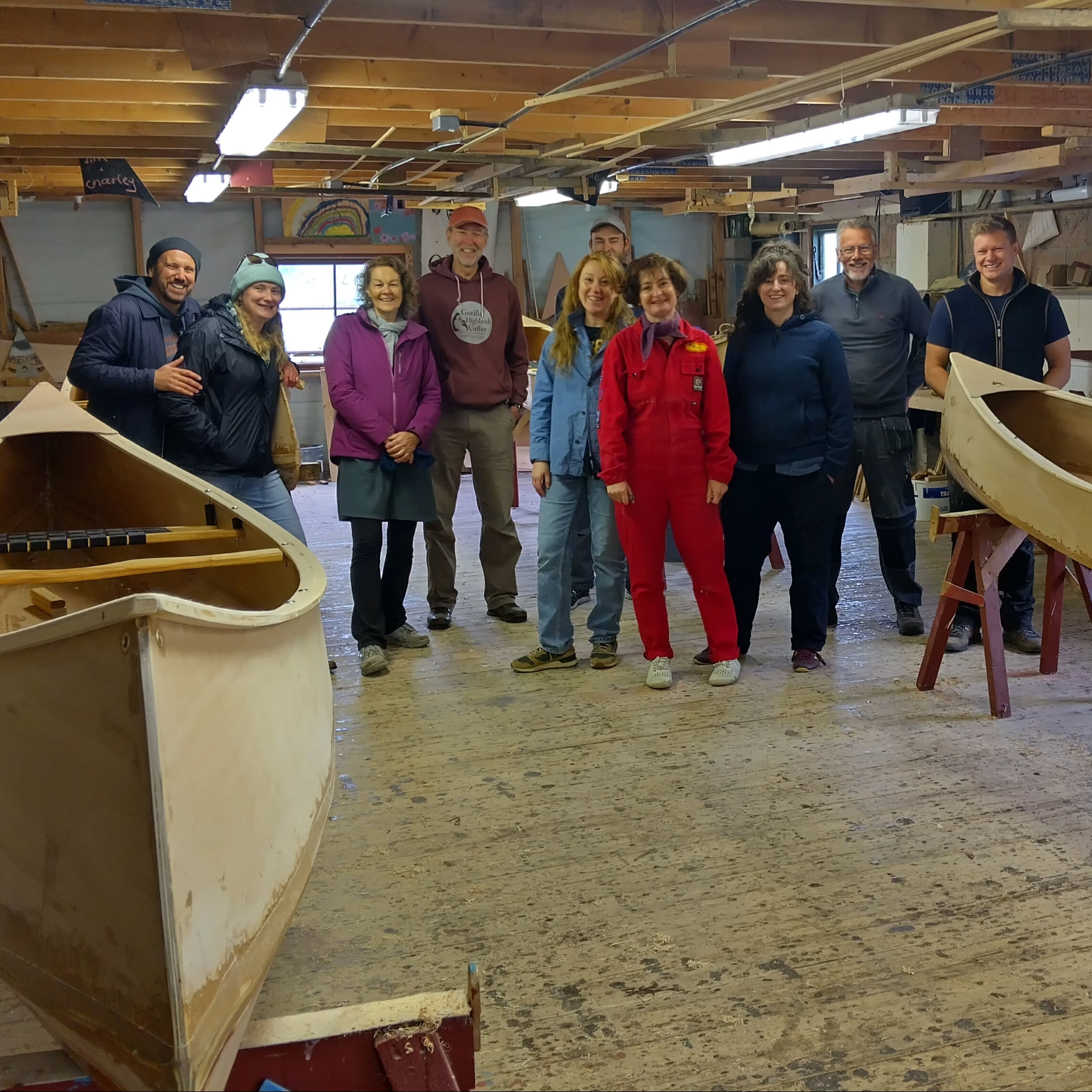 That's us all done for another canoe building workshop. Still some space left for this year.