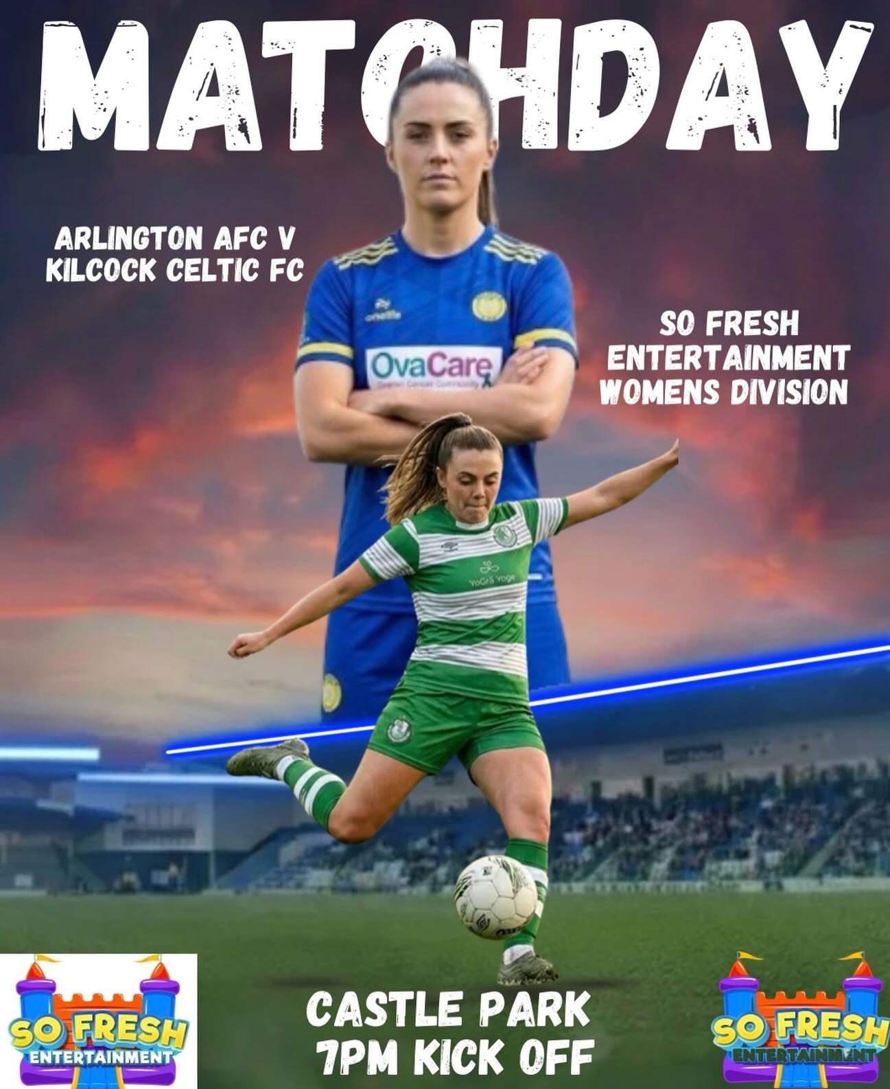 Live updates from tonight’s @sofresh_entertainment womens division game between @arlington.afc and @kilcockcelticfc