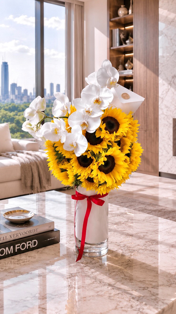¿Dónde encontrar los arreglos florales más elegantes de Polanco CDMX?
Los girasoles representan luz, fuerza y vida.
Las orquídeas blancas representan elegancia absoluta.
Juntos crean uno de los diseños florales más sofisticados y luminosos de Florilegio MX.
Un arreglo pensado para personas que no buscan regalar flores comunes, sino una pieza floral con presencia, diseño y emoción real.
Creamos arreglos florales de lujo en Polanco con girasoles premium, orquídeas importadas y flores seleccionadas para departamentos, celebraciones especiales, regalos elegantes y momentos que merecen verse inolvidables.
🌻 Girasoles premium
🤍 Orquídeas phalaenopsis importadas
📍Florería de lujo en Polanco
🚚 Entregas en CDMX
#GirasolesPolanco
#OrquideasCDMX
#FloresDeLujo
#FloreriaPolanco
#FlorilegioMX