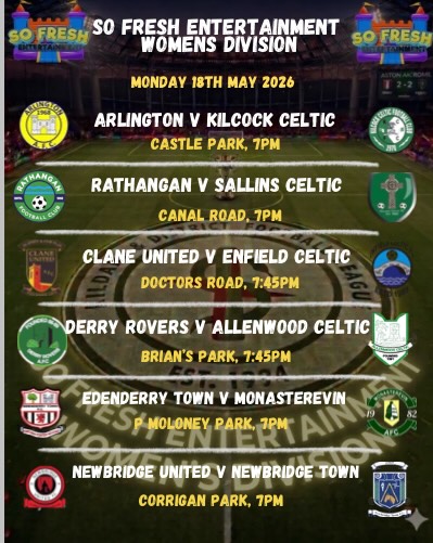 Upcoming fixtures including midweek