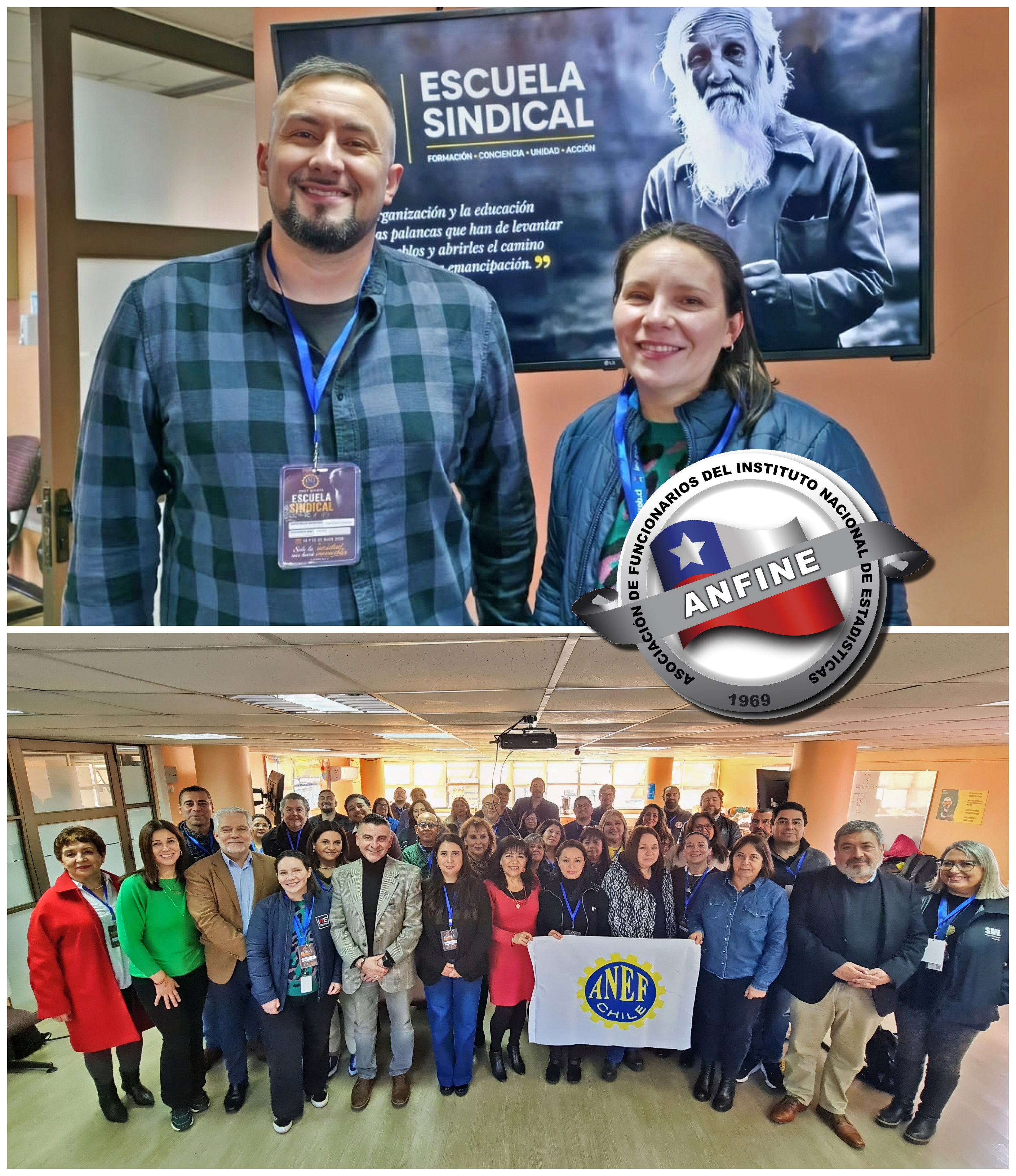 📌 ANFINE Biobío participa en Escuela Sindical ANEF
🤝 El Directorio Regional ANFINE Biobío participó en la Escuela Sindical ANEF Biobío, instancia formativa orientada a fortalecer la acción sindical, el liderazgo público y la defensa de los derechos de las y los funcionarios públicos.
📚 Durante la jornada se abordaron importantes temas de formación y articulación sindical regional.
💪 ANFINE Biobío reafirma su compromiso con un sindicalismo activo, articulado y al servicio de sus socias y socios.
👉 LINK A LA NOTICIA EN www.anfine.cl
#ANFINE #ANFINEBiobío #ANEF #EscuelaSindical #SindicalismoActivo