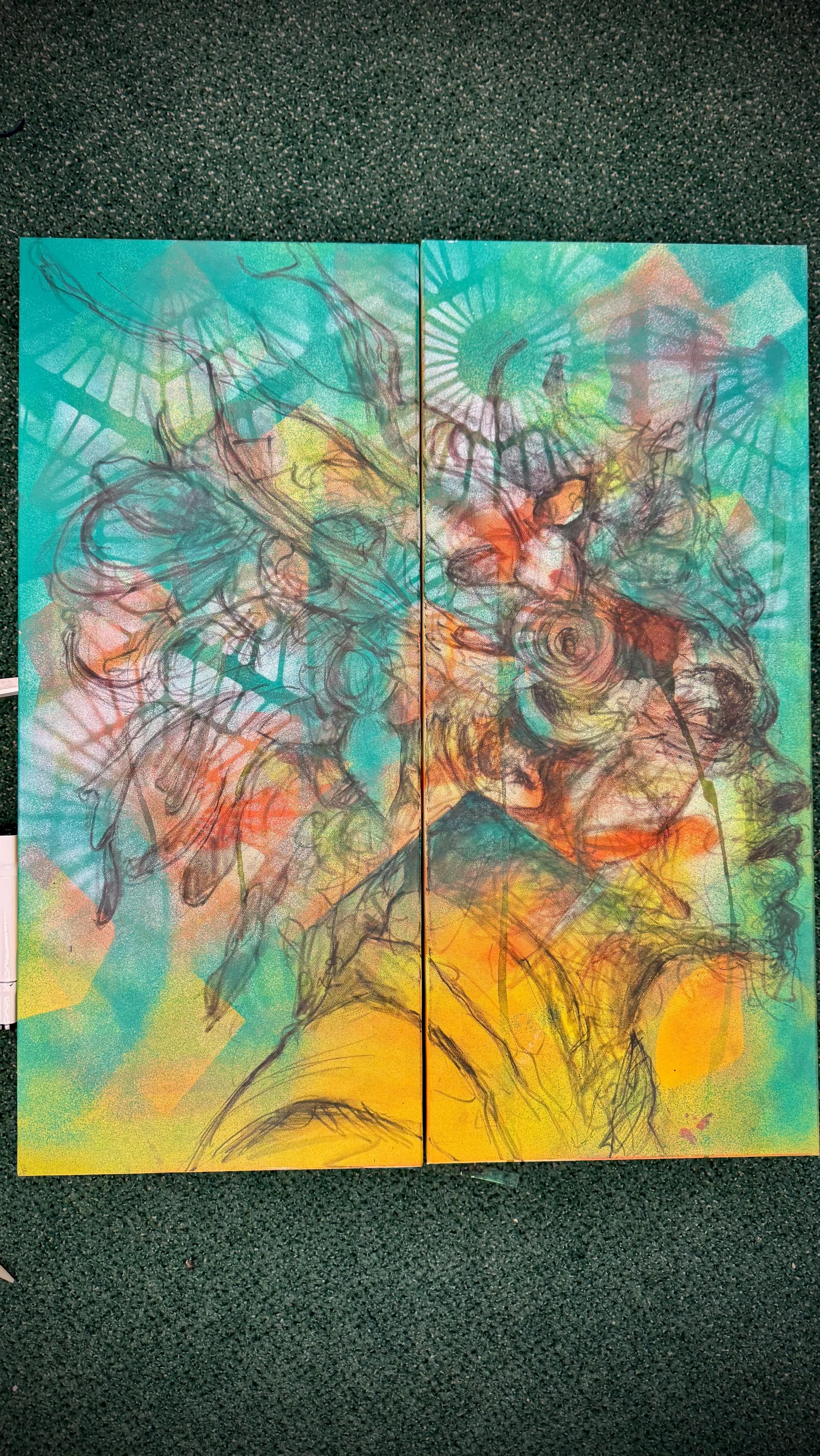 Diptych para el Domingo.
Gonna be startin summ’mm!