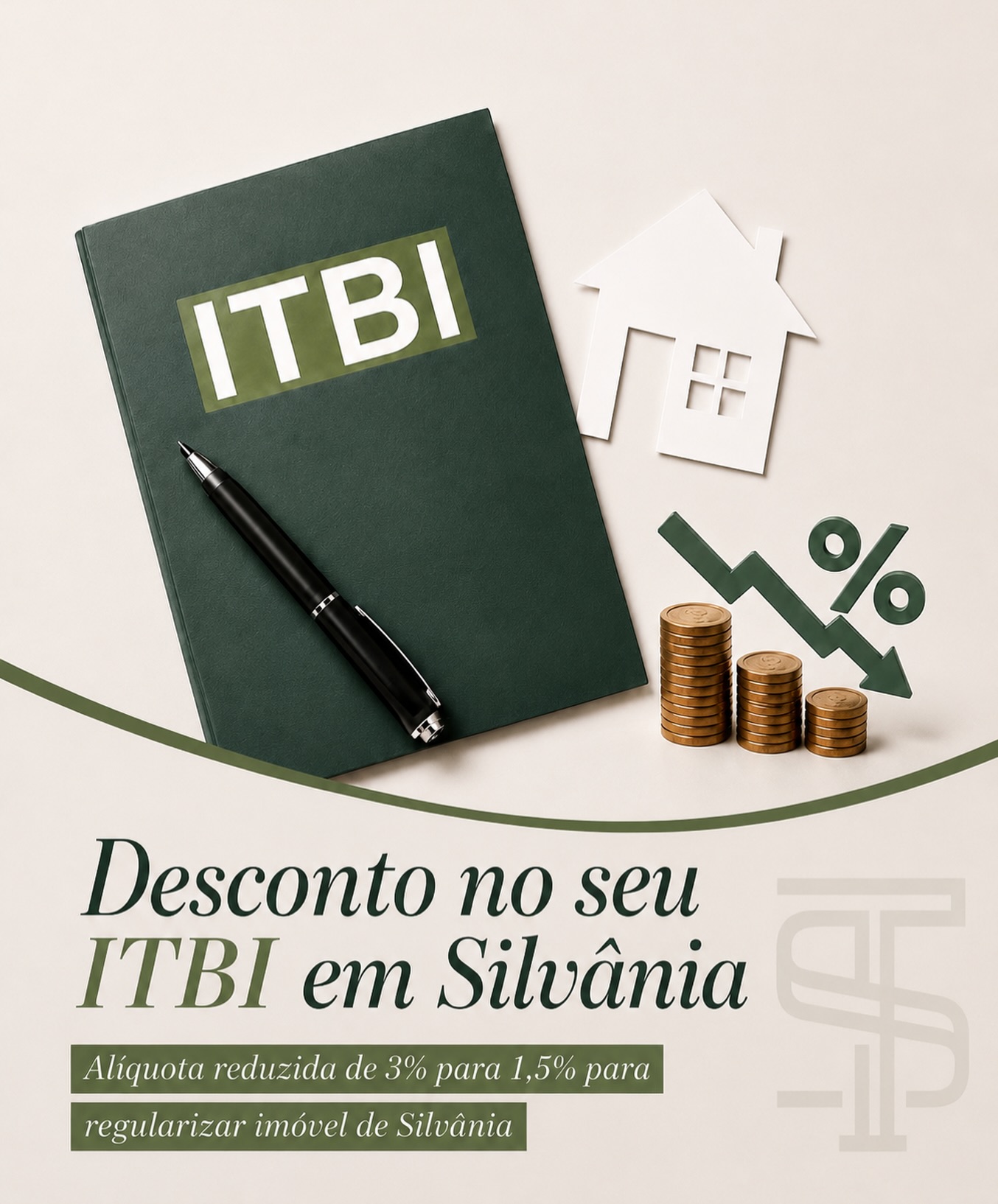 📢 Atenção, Silvânia!
Regularizar seu imóvel ficou mais acessível: a Câmara Municipal aprovou a redução temporária do ITBI de 3% para 1,5%.
⏳ O benefício será válido por 30 dias, a partir do início da vigência da lei.
🏡 Essa é uma excelente oportunidade para quem comprou, vendeu ou possui imóvel ainda sem a transferência formalizada.
⚠️ Lembre-se: o chamado “contrato de gaveta” pode gerar insegurança e problemas no futuro. Para que a propriedade esteja realmente protegida, é essencial formalizar a transferência e registrar corretamente o imóvel.
✅ Regularizar é valorizar seu patrimônio, garantir segurança jurídica e trazer mais tranquilidade para você e sua família.