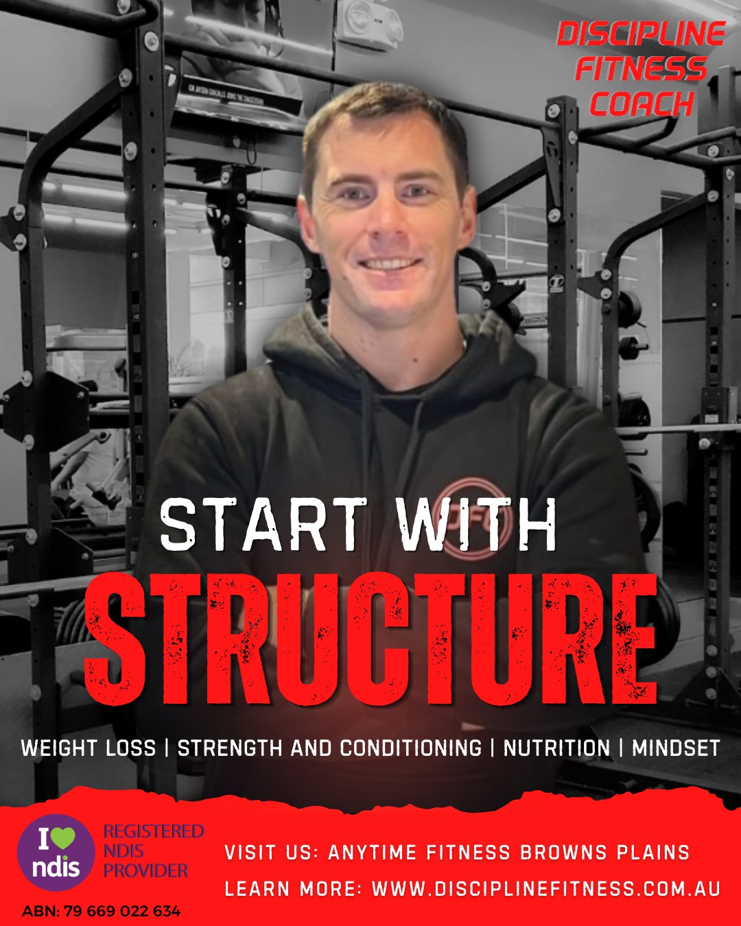 #MotivationMonday
Start with Structure. Finish with Results. 💪
A clear plan will always beat guesswork.
If you’re tired of jumping from one workout to the next without seeing progress, it’s time for a better approach.
Train with Coach Thomas for the structure, accountability, and support you need to stay consistent and make real progress. No confusion, no wasted effort, just a clear plan designed to help you move forward.
Ready to stop guessing and start progressing? Drop in at Anytime Fitness Browns Plains, 21 Grand Plaza Drive, Browns Plains.
Visit our website at www.disciplinefitness.com.au to get started.
#TheDisciplineFitnessCoach