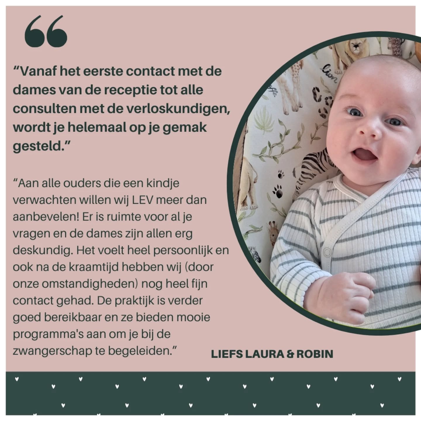 MOOIE WOORDEN! 🥰
Wat een onwijs lief bericht kregen we van de ouders van Luca! 💙 Zo fijn om te lezen dat ook onze assistentes jullie op je gemak hebben gesteld, en dat jullie de meerwaarde hebben gevoeld van de zorg op maat die we kunnen geven. Wij vonden het een feestje om jullie te mogen begeleiden! 💕 Heel veel geluk met jullie mooie gezin! Liefs van ons!
#mooiewoorden #review #dankbaar #trots #verloskundigen