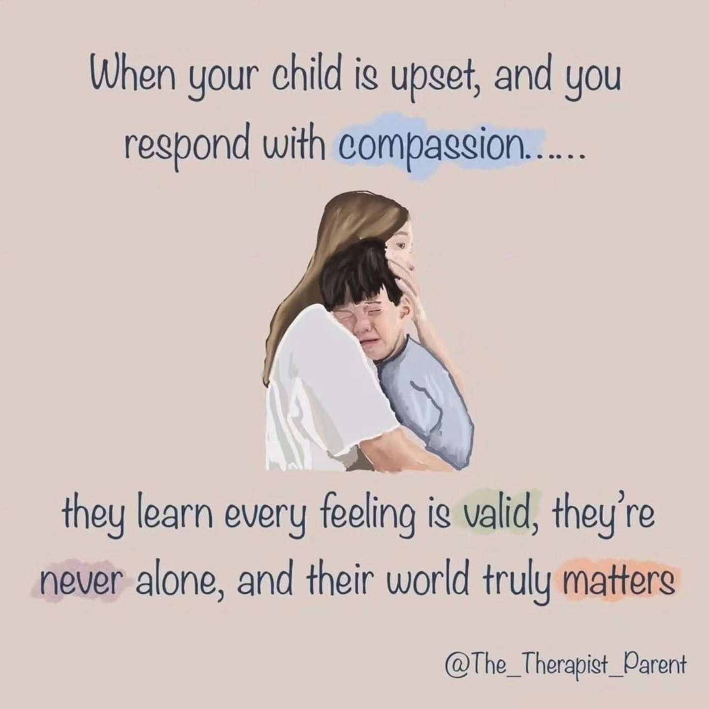 Learning to Co-regulate with your child is a skill that you will be able to draw on during stressful times. It helps children and adults to manage emotions while maintaining connection. It will also help children to grow with a sense of security and the ability to eventually self-regulate. Surely, if you are the parent or the child, this is something we could all use regardless of age.
More information in my book "Guidance from The Therapist Parent"
Available on my website www.thetherapistparent.com or Amazon
#parenting #postitiveparenting