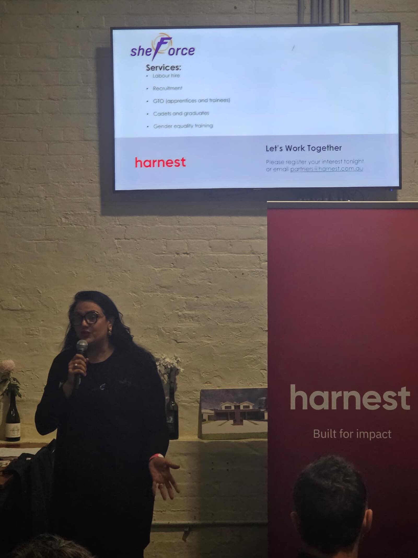 Last week our CEO Sally was invited by our partner Harnest, the specialist affordable, accessible housing division of @mazzeihomes to speak to their valued subcontractors in Wodonga about a @homesvic social housing project.
Great night meeting local employers and looking forward to working with Harnest to make impact together!
#sheforce
#harnest
#homesvic
#builtforimpact
#wodongasocialhousing