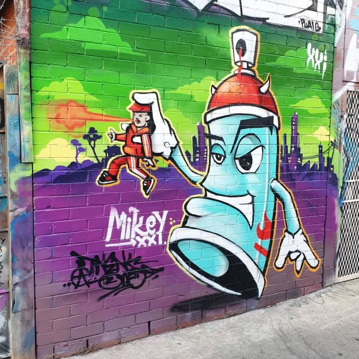 Old fav from 5years ago. 2021 #mikeyxxi #sprayman #stkilda