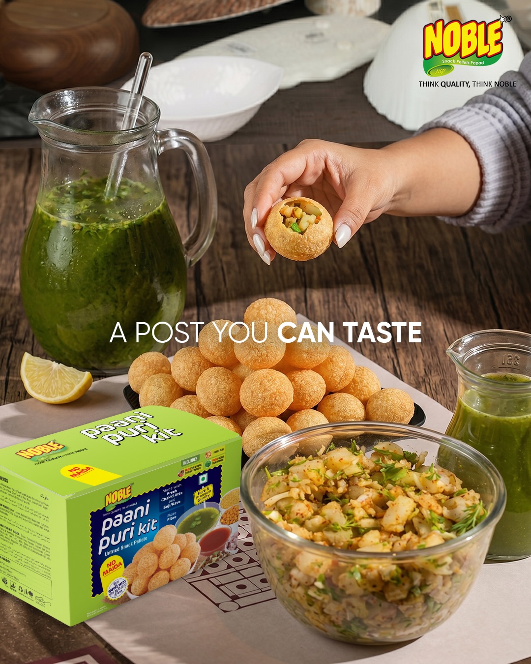 Not just a snack it’s a feeling every Indian heart knows. 💛
Crisp puris, spicy memories, and conversations that never end. 🌶️🥔
#panipur #panipurilovers #cripy #noble #panipurikit