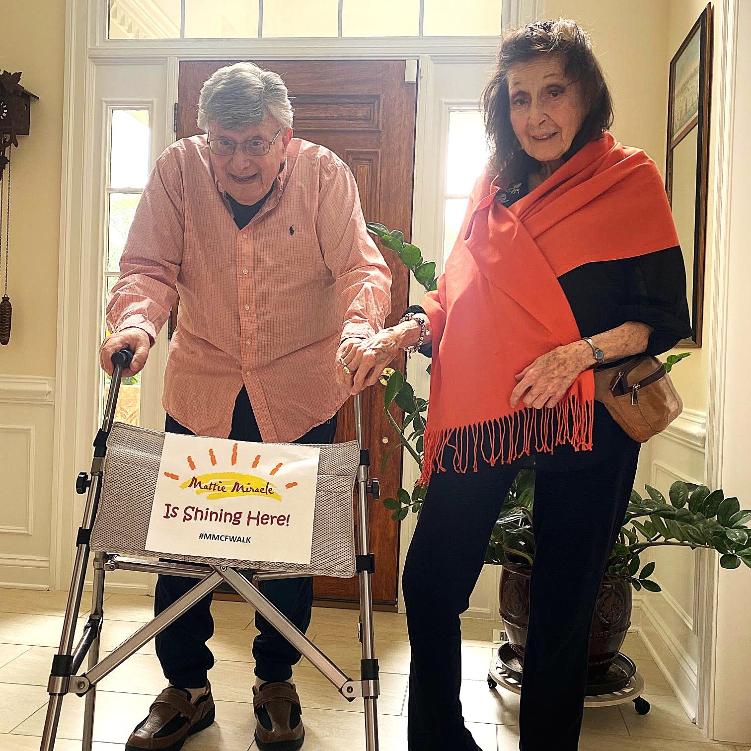 Mattie Miracle supporters still gather on the track of Mattie's school on Walk day to walk for the Mattie Miracles. Thank you Ann Henshaw, a founding board member, for the energy and passion you bring to our Walk 17 years in a row! #mmcfwalk