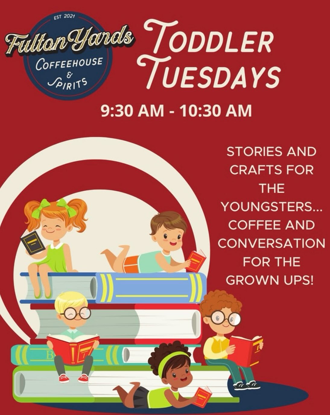 Trivia isn’t our only Tuesday event! Moms, dads, grandparents, and caregivers are invited to join us every Tuesday morning from 930-1030 for stories and crafts (plus a full coffee menu for the adults!).
Looking to add some fun to your summer calendar? Don’t miss out on our Toddler Tuesdays!
#thingstodocincy