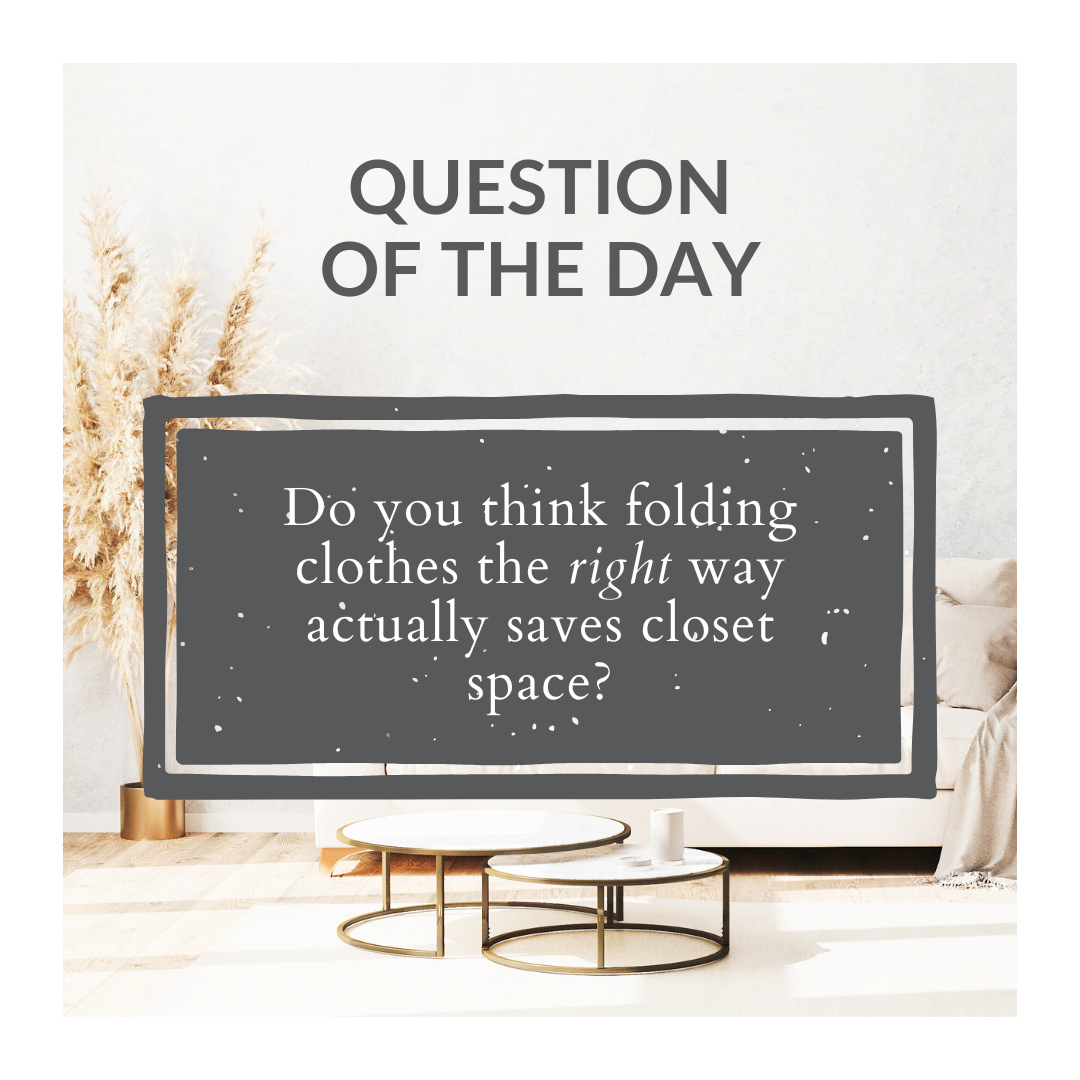 🧺✨ HOME ORGANIZATION QUESTION OF THE DAY ✨🧺
Do you think folding clothes the right way actually saves closet space? 👀
The answer is YES — and it can completely change how your closet functions! 🙌
Neat folding helps maximize drawer and shelf space, keeps clothes visible, and makes maintaining organization so much easier. No more digging through messy piles or forgetting what you own 👏
Small habits = big transformation 💫
👇 Tell us below:
What area of your closet gets messy the fastest?
#HomeOrganization #ClosetOrganization #ProfessionalOrganizer #OrganizedHome #DeclutterYourLife #ClosetGoals #OrganizationTips #FoldLikeAPro #TidyingUp #HomeDeclutter #SimpleLiving #OrganizedLiving #DrawerOrganization #ClosetRefresh #SpaceSavingTips #LifeSimplyOrganized #HomeOrganizationIdeas #DeclutterMotivation #OrganizationInspo #FunctionalHome