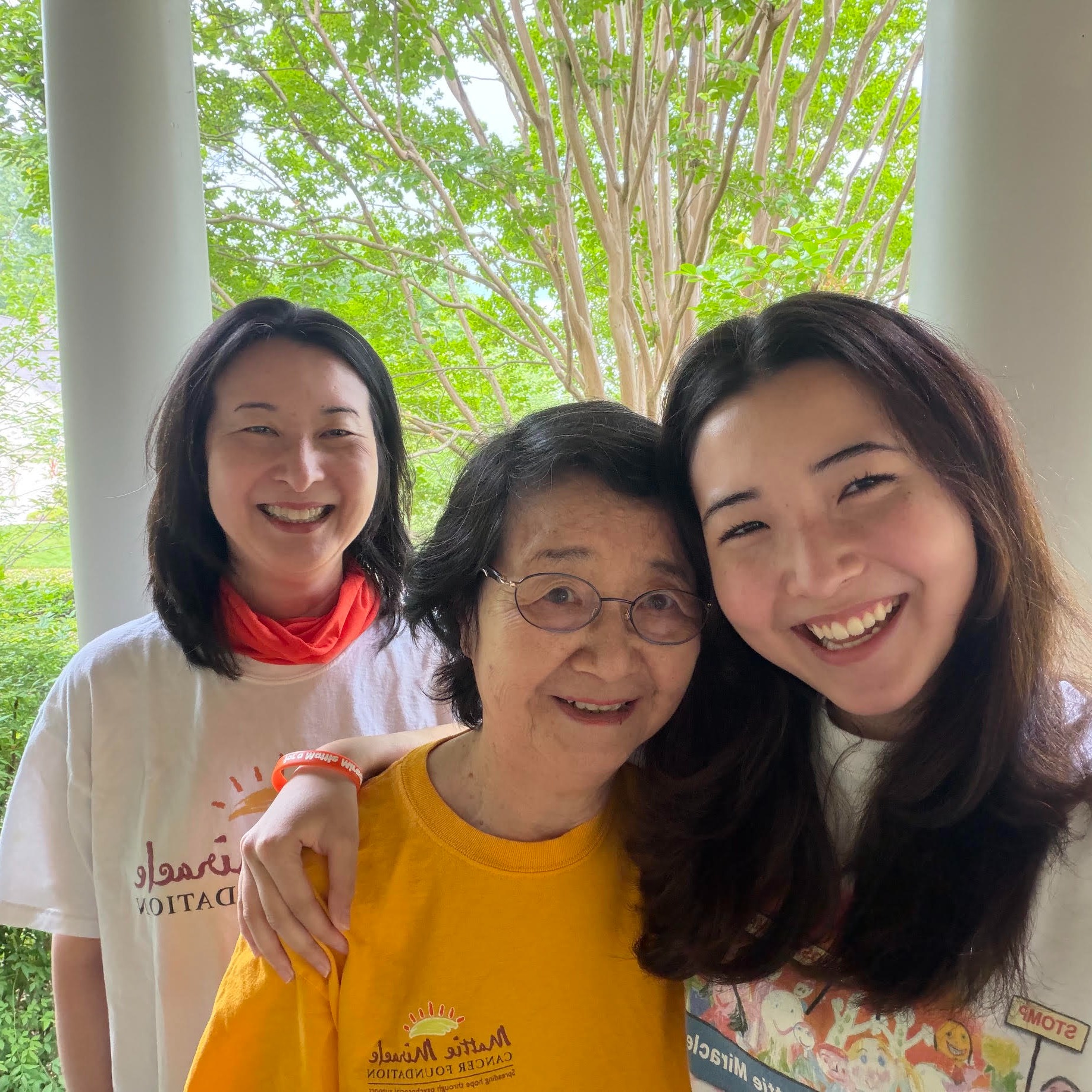 Three generations of women supporting Mattie Miracle! Junko, we are so honored to have your family's support over these 17 years! You help us make so many Mattie Miracles possible! #mmcfwalk