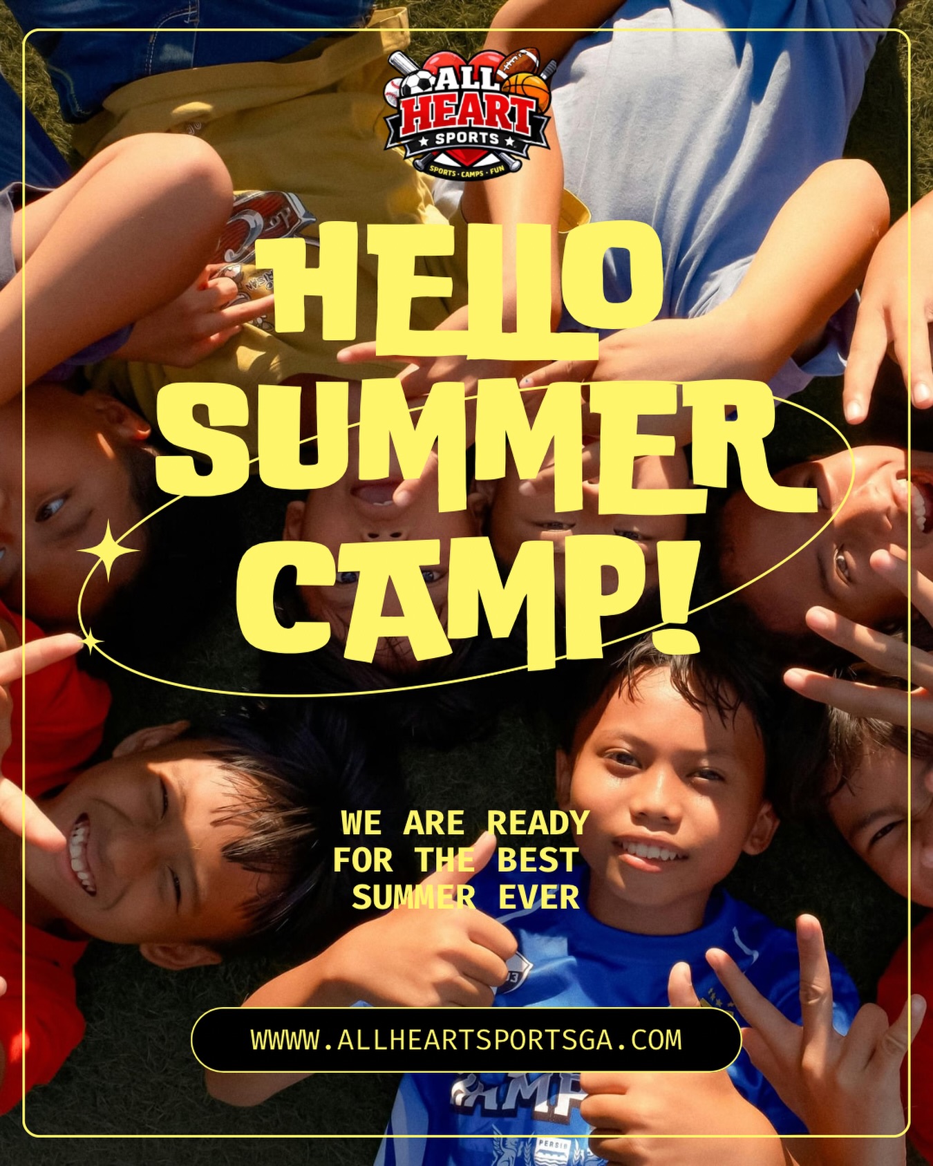 HELLO summer โ๏ธ๐โฝ๏ธ
The countdown is OVER and we are officially ready for the BEST summer camp ever at All Heart Sports Camp โค๏ธ๐
From sports & games to water days, friendships, laughs, and nonstop funโฆ we canโt wait to spend the summer with your athletes!
Let the memories begin ๐ซถ
www.AllHeartSportsGA.com