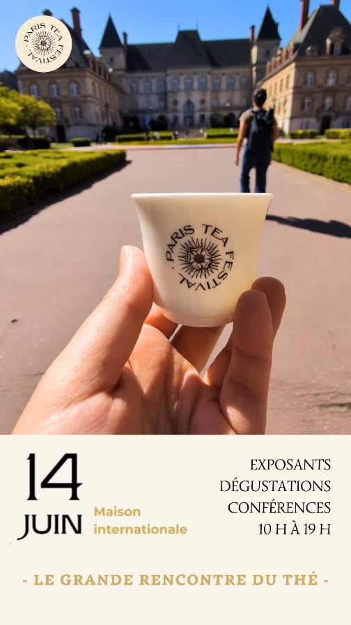 Le 14 juin 2026, le Paris Tea Festival revient à la Maison Internationale pour une journée entiÚre dédiée au thé sous toutes ses formes.
Au programme :
đ” Venez rencontrer les producteurs, les maisons de thĂ© et les artisans : verre & cĂ©ramique
đ« DĂ©couvrez le thĂ© autrement Ă travers des rituels, confĂ©rences et expĂ©rience, des documentaires inĂ©dits.
Des rencontres, des dĂ©gustations, des dĂ©couvertesâŠ
Et du thé à foison toute la journée.
Une invitation à voyager à travers les terroirs, les gestes, les cultures et les histoires humaines qui entourent le thé.
âš Le thĂ© comme vous ne lâavez jamais rencontrĂ©.
đ Maison Internationale â Paris
đïž Dimanche 14 juin 2026
đ 10h â 19h
đïž Billetterie ouverte
www.paristeafestival.com
đž crĂ©dits photo : François Sam @fsamphoto
đ„ crĂ©dits vidĂ©o : crocotea @croco_tea
#ParisTeaFestival #TeaCulture #MaisonInternationale #TeaLovers #RituelsDuThé Céramique TeaExperience VoyageSensoriel
On June 14, 2026, the Paris Tea Festival returns to the Maison Internationale for a full day dedicated to tea in all its forms.
On the program:
đ” Come meet producers, tea houses, and artisans : glass & ceramics
đ« Discover tea in a new light through rituals, talks, hands-on experiences, and exclusive documentaries.
Meetings, tastings, discoveriesâŠ
And tea galore all day long.
An invitation to journey through the terroirs, traditions, cultures, and human stories surrounding tea.
âš Tea like youâve never experienced before.
đ Maison Internationale â Paris
đïž Sunday, June 14, 2026
đ 10 AM â 7 PM
đïž Tickets on sale
www.paristeafestival.com
ParisTeaFestival TeaCulture MaisonInternationale TeaLovers TeaRituals Ceramics TeaExperience SensoryJourney
đž crĂ©dits : François Sam @fsamphoto
đ„ crĂ©dits : @croco_tea