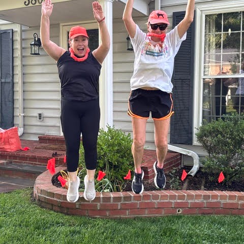 Supporters are jumping for the Mattie Miracles! Hooray!!! We have the best friends and supporters who stand behind our psychosocial mission to help children with cancer. #mmcfwalk
