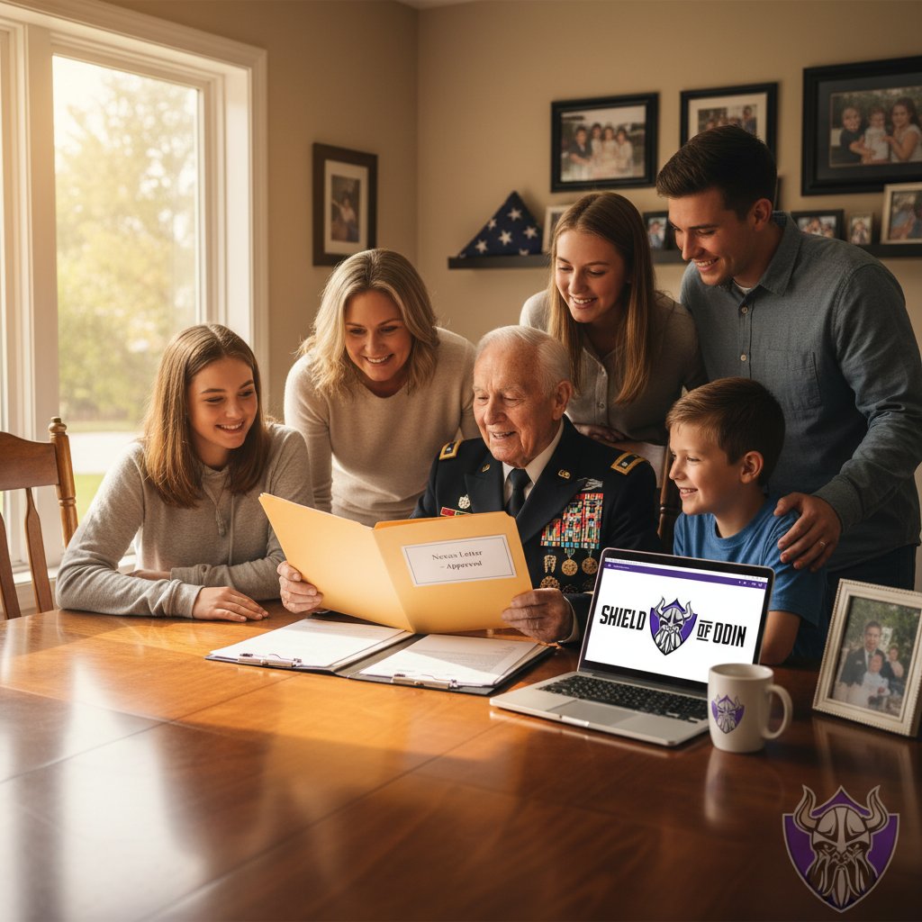 Approved. One word that changes everything.
Behind every successful nexus letter is a story of service and sacrifice. Today, we celebrate a veteran who turned frustration with the VA system into a moment of hope for their family.
At Shield of Odin, our team delivers expert, independent documentation. We never promise outcomes, but we stand by your side with clinical precision and genuine care.
Ready for your own success story? Visit shieldofodin.com or call 855-VETSMED. 🛡️