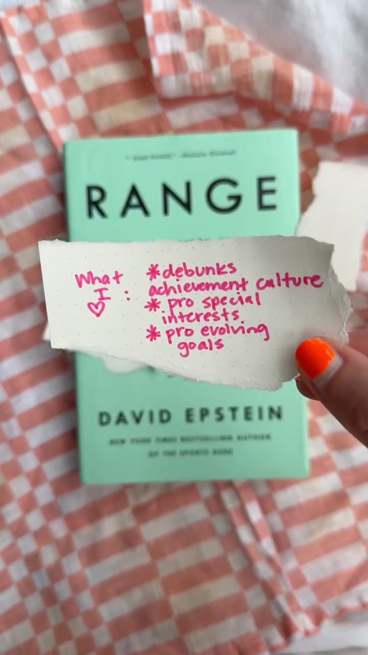 This was such a validating read and is comforting to the AuDHDers out there who find their dabbling and passion-shifting to be embarrassing. Every single thing we learn influences every other thing we do, so nothing is in vain. I am only able to be the neurodivergent coach that I am because of my various jobs and interests and the intersection they’ve left me at. I’m currently diving into @davidepstein new book, Inside the Box which will probably show up in this series later as well.
Range by David Epstein