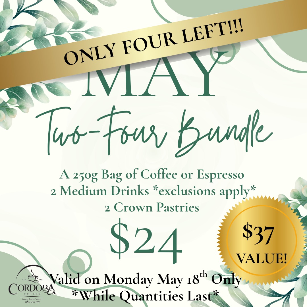 Only 4 Bundles left!! come grab yours before they sell out!
#longweekend #coffee #local