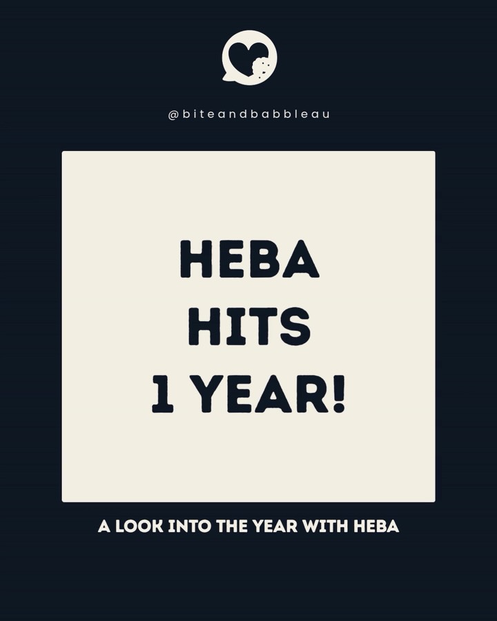 HEBA HITS 1 YEAR! 🎉
The embodiment of playfulness, integrity and empowerment, thank you for being authentically you.
Join us in celebrating Heba this week, we wouldn’t be the team we are without you 💐
#milestone #team #workanniversary #speechpathology #biteandbabble