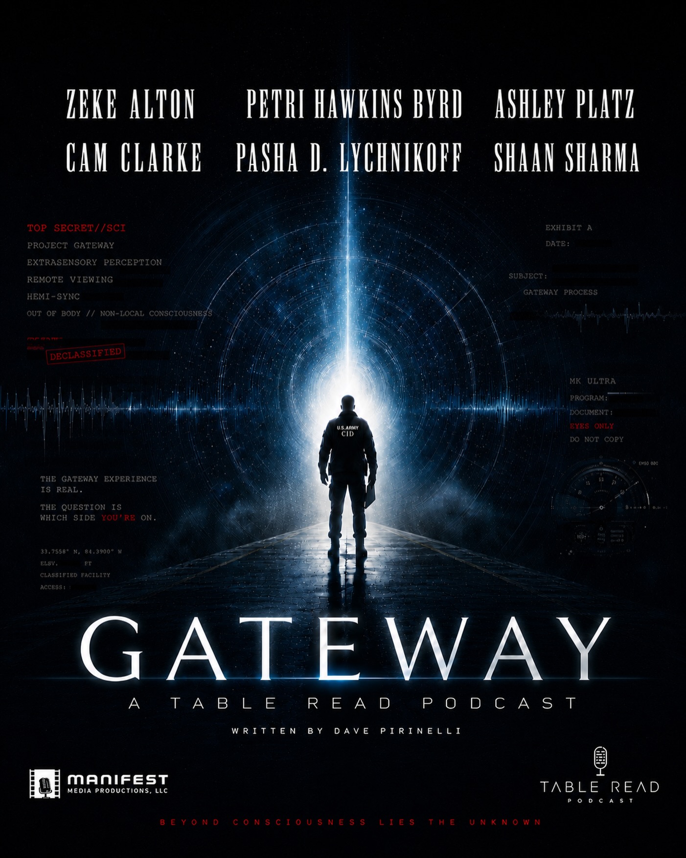 The mind may not simply observe reality. It may be able to enter it…
A classified cockpit recording. A military tragedy wrapped in silence. A secret government experiment that suggests human consciousness may not be confined to the body, the brain, or even time itself…
Catch the re-release of Gateway today on #TableRead!