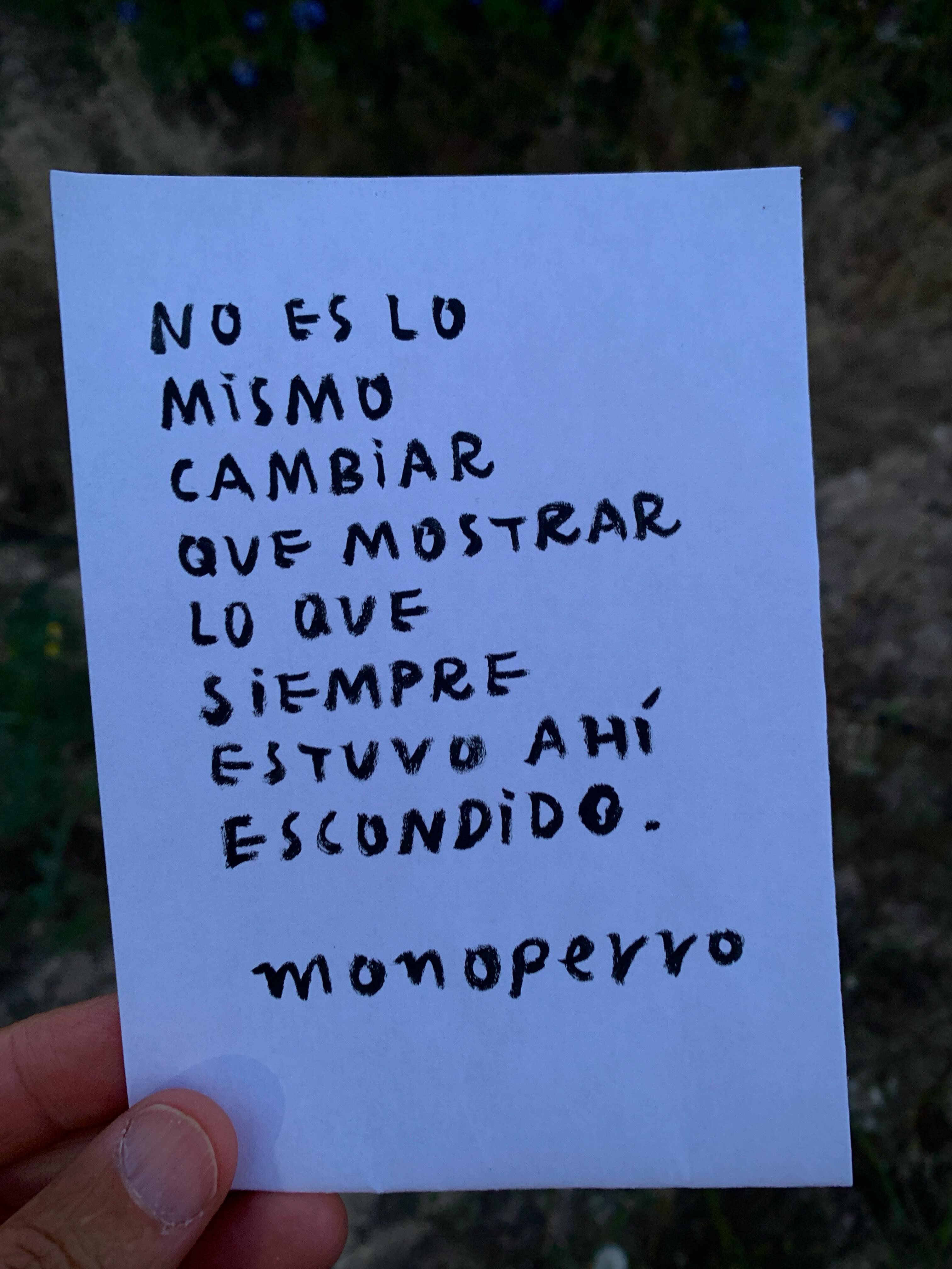 No es lo
mismo
cambiar
que mostrar
lo que
siempre
estuvo ahí
escondido.
#cancamusas
#elclubimperfecto
#ultralkymia