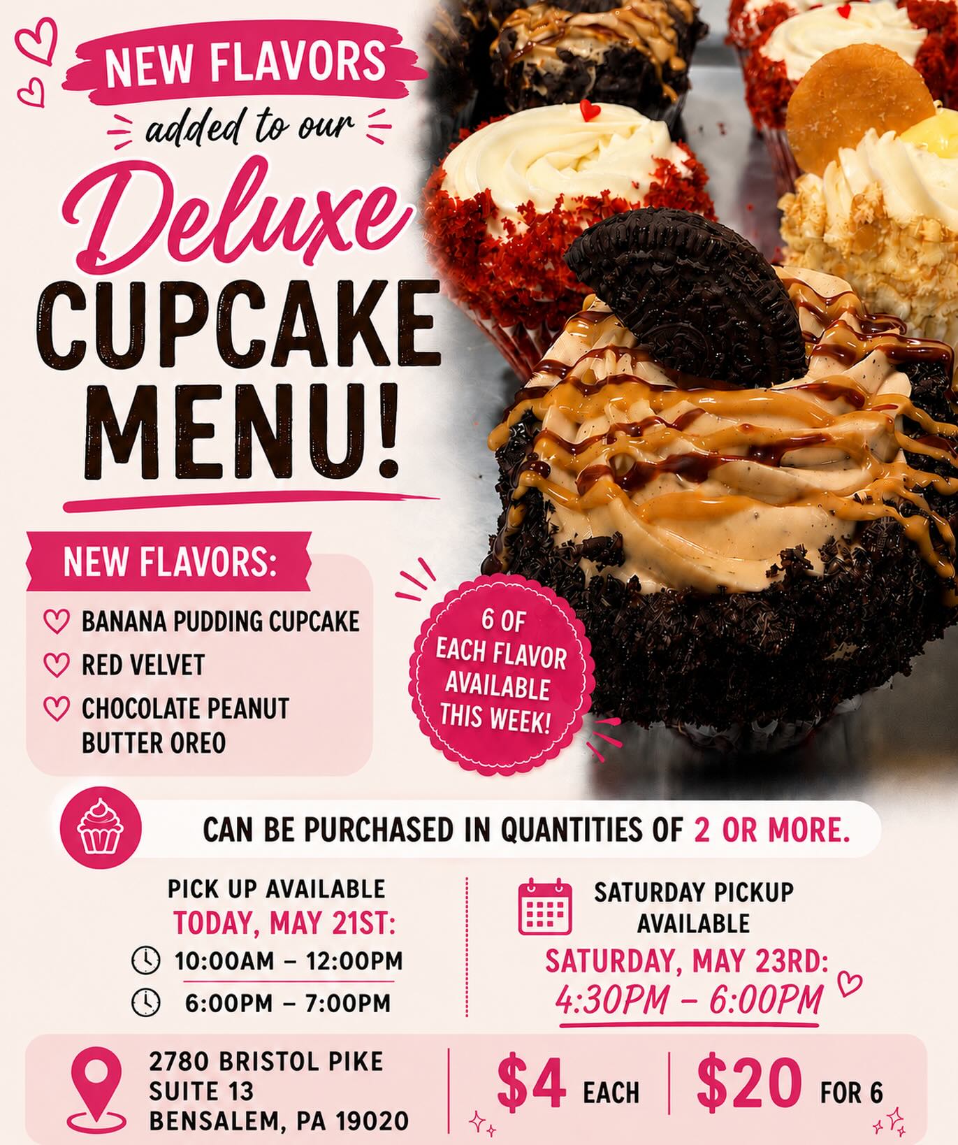 Preorder only! Contact me to order your cupcakes!