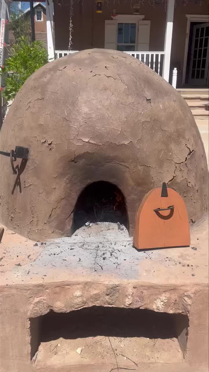 Today I baked my first wood-fired loaf of bread in the Orno.
