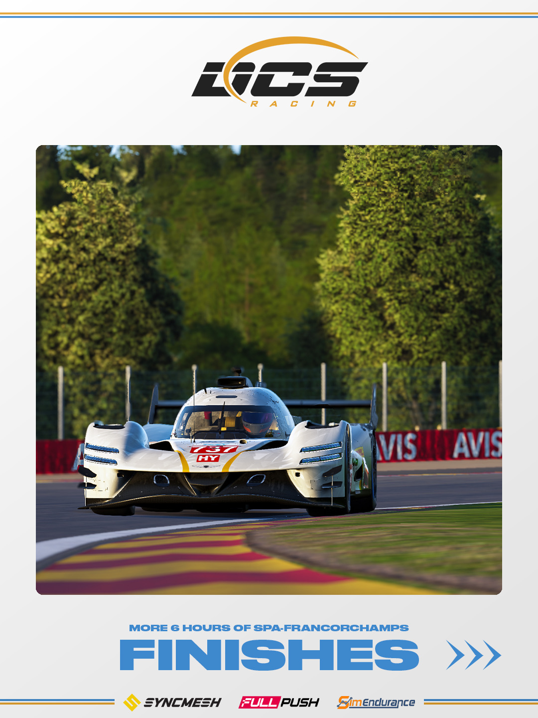 Some more results of the Spa 6H last weekend!
We tried to include as many as possible as we had an incredible amount of cars give this race a shot over the course of the weekend!
#dcs #simracing #lmu #lemansultimate #wec