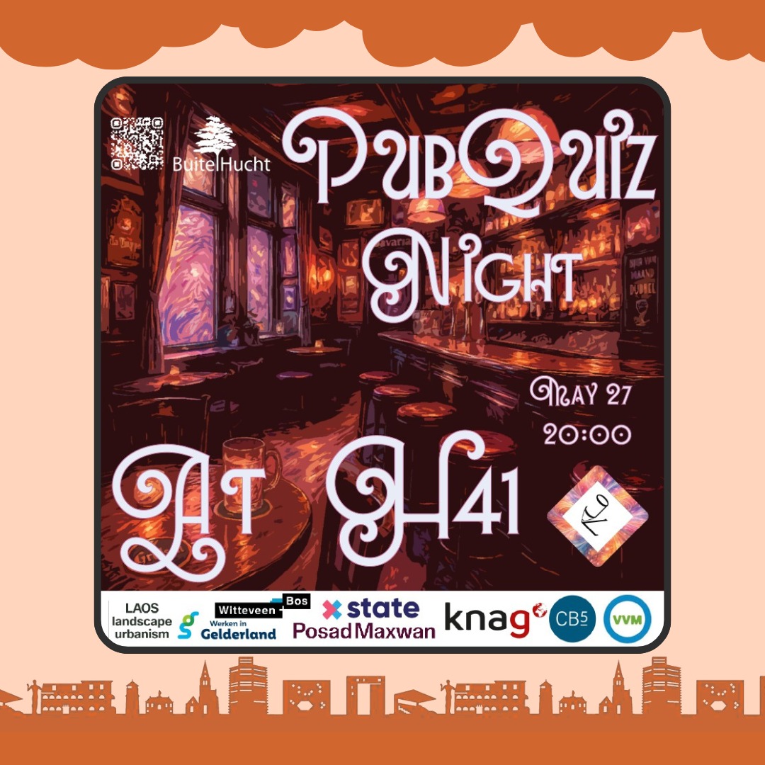 Dear Geniuses,
Do you think that you know everything about geography🗺️, our study✏️, music🎶 and much more? Test your knowledge with the BuitelHucht during the Pub Quiz! Register with your (study) friends for an amazing night of quizzing!🤩 Will you be the Genius of the night?
The pub quiz will take place in café H41, at May 27 from 20:00. Keep in mind that the quiz will be in Dutch! Register via the link in the bio!
See you there!
With Genius green greetings,
BuitelHucht🌳