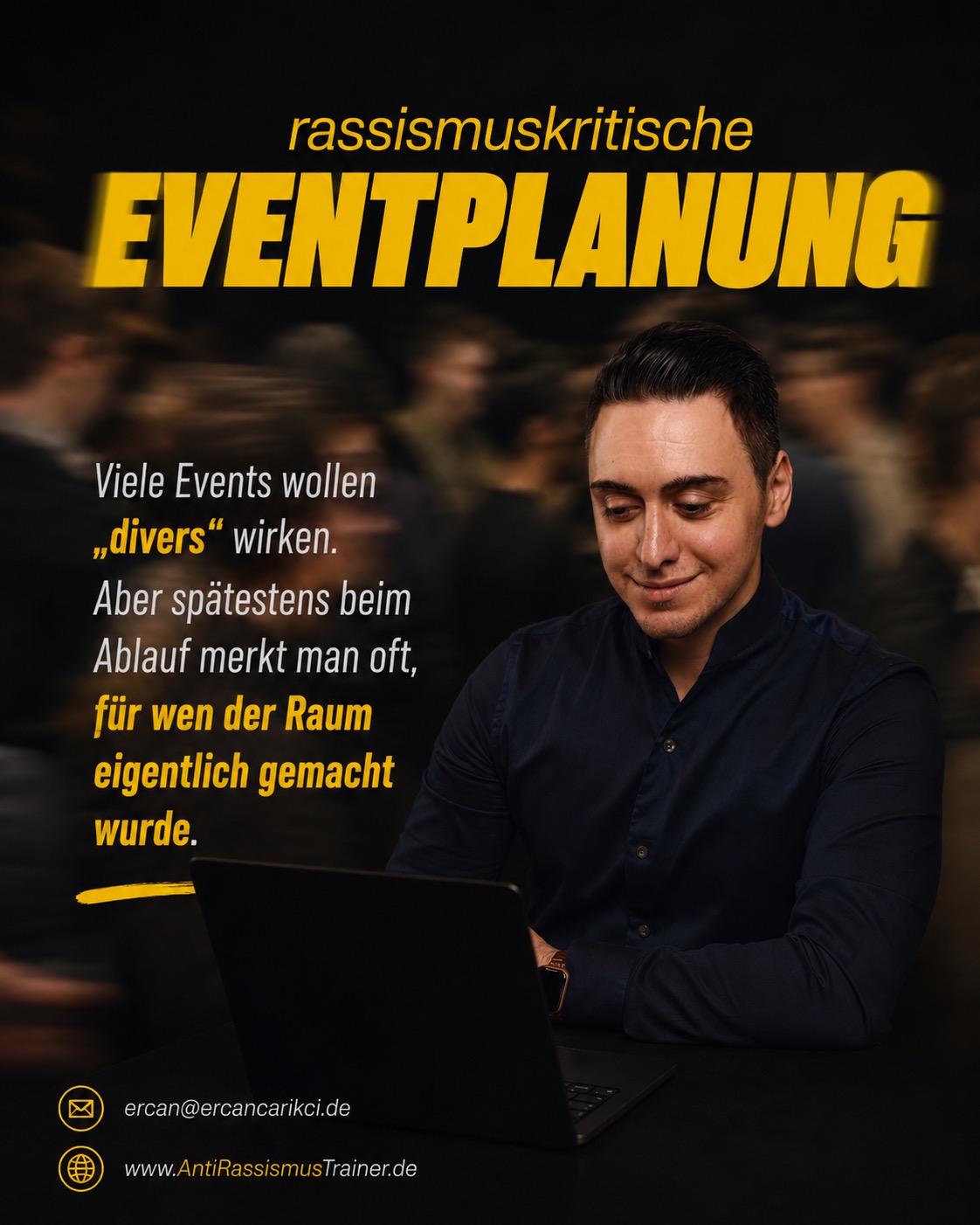 Viele Veranstaltungen wollen heute divers wirken.
Aber ob Menschen sich wirklich gemeint fühlen, entscheidet sich oft nicht auf dem Panelfoto, sondern im Ablauf, in der Sprache und in der Atmosphäre des Raumes.
Wer spricht viel... und wer zieht sich zurück?
Wer versteht sofort alle Begriffe ...und wer traut sich nicht nachzufragen?
Wer fühlt sich sicher genug, spontan zu widersprechen?
Und wer hat das Gefühl, sich erst anpassen zu müssen, um dazuzugehören?
Rassismuskritische Eventplanung bedeutet deshalb mehr als „Vielfalt sichtbar machen“. Es geht darum, Veranstaltungen bewusst so zu gestalten, dass Menschen nicht nur eingeladen werden, sondern tatsächlich mitgedacht sind.
Awareness beginnt dabei nicht erst beim Vorfall.
Sie zeigt sich in Zuständigkeiten, Sprache, Moderation, Zugänglichkeit und darin, ob unterschiedliche Perspektiven von Anfang an ernst genommen werden.
Intersektionale Perspektiven sind kein Extra.
Sie helfen dabei, Räume zu schaffen, die klarer, menschlicher und für mehr Menschen zugänglich sind.
Die Slides greifen einige Gedanken auf, die wir in unserer Arbeit mit Organisationen, Institutionen und Veranstaltungsformaten immer wieder beobachten.
#Awareness #Eventplanung #Diversität #Rassismuskritik #Moderation #Diversity #Organisationsentwicklung