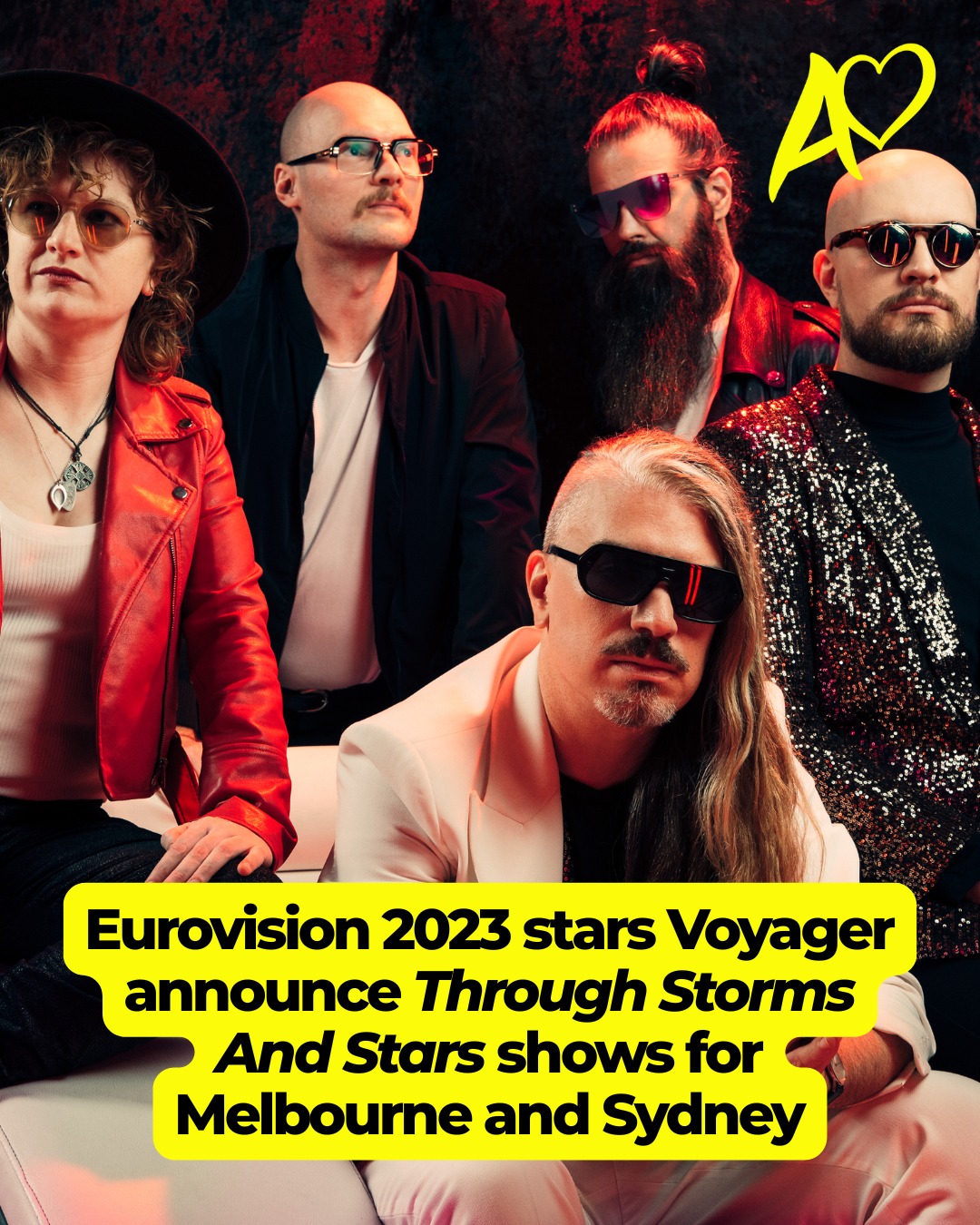 Eurovision 2023 stars @voyagerau announce Through Storms And Stars shows for Melbourne and Sydney!
These are special "evening with Voyager" shows for later this year.
These shows step into Voyager's world in a closer, more personal and fully immersive way than a traditional concert. They will be blending performance and storytelling to reveal the full spectrum of what Voyager truly embodies.
Through Storms And Stars is coming to Melbourne and Sydney this November.
Save the dates:
November 6 – The Croxton – Melbourne, AU
November 8 – Manning Bar – Sydney, AU
Tickets on sale Thursday 10am AEST.
#eurovision #esc #eurovision2023 #esc2023 #sbseurovision