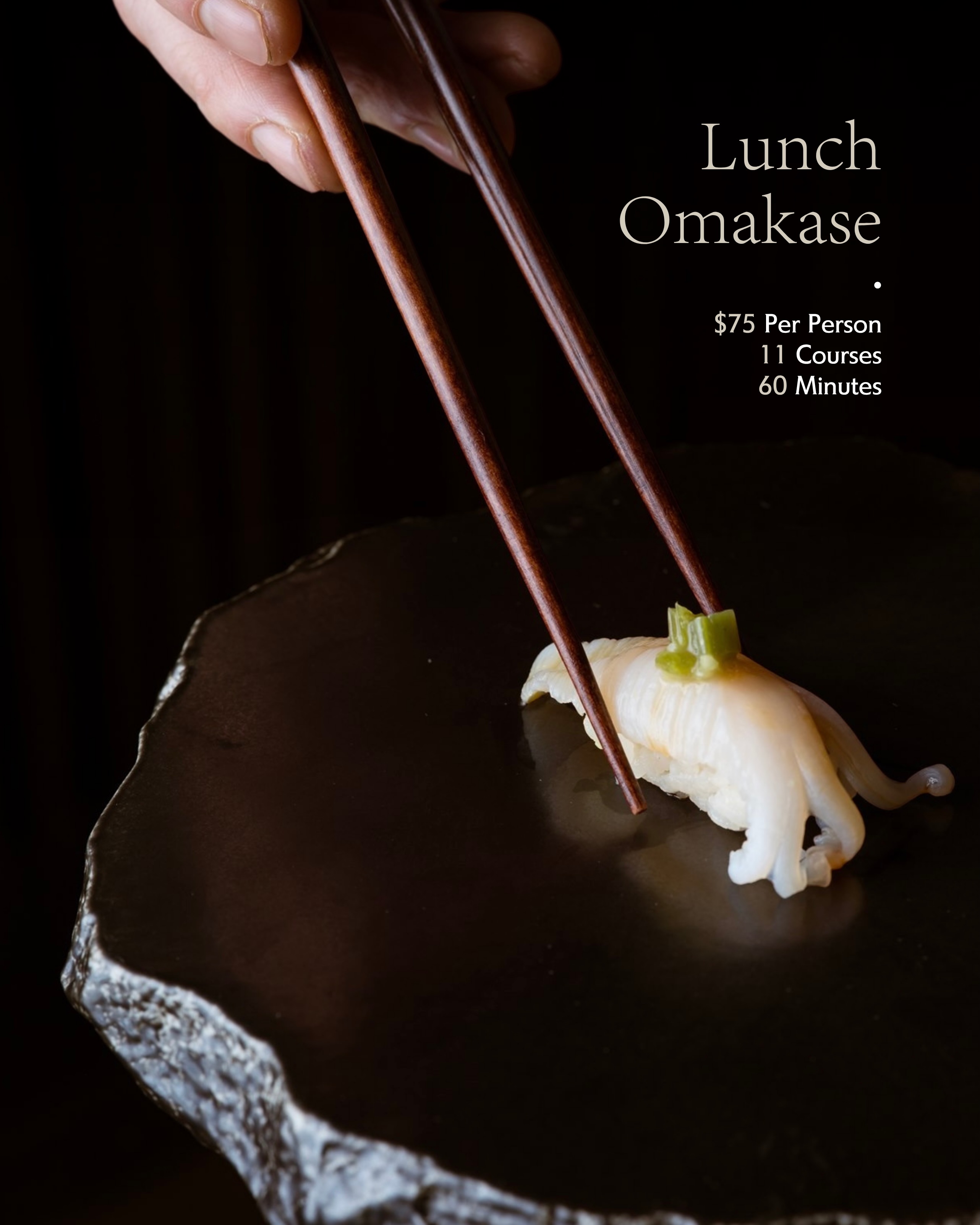 An Afternoon Worth Slowing Down For.
Experience Koete’s Lunch Special Omakase
11 Curated Courses • $75 Per Person
Thoughtfully crafted around the freshest seasonal ingredients and daily selections.
Limited Seats Available Daily.
#omakase #foodie #handroll #newyork #japanese