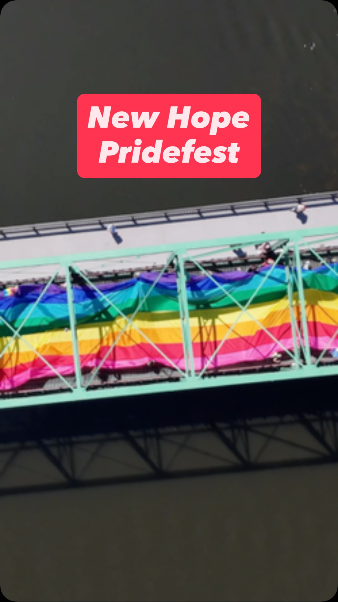 🏳️🌈 Can’t get over these flag views from New Hope PrideFest🤩
This 100 foot flag is walked from Lambertville, NJ across state lines into New Hope, PA where it culminates in a massive parade and celebration. It is truly a wonderful event to be part of. If you’ve never put this on your bucket list, make it happen!!! Love, celebration, and acceptance for all can be found here. LOVE IS LOVE. ❤️
.
.
.
#newhope #pridefest #buckscountypa #buckscounty #lgbtq