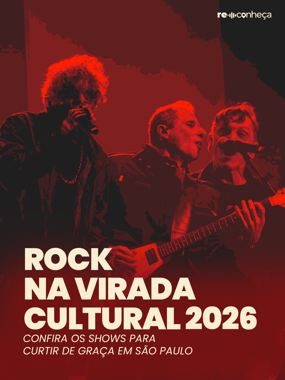 A Virada Cultural 2026 chega com uma programação especial para os fãs de rock 🎸
São dois dias de shows gratuitos em diferentes regiões de São Paulo, com nomes como CPM 22, Raimundos, Titãs, Ira!, Biquini Cavadão, Ratos de Porão e muito mais.
Confira os locais e horários no carrossel e monte seu roteiro 🤘
📅 23 e 24 de maio
📍 São Paulo
🎟️ Gratuito