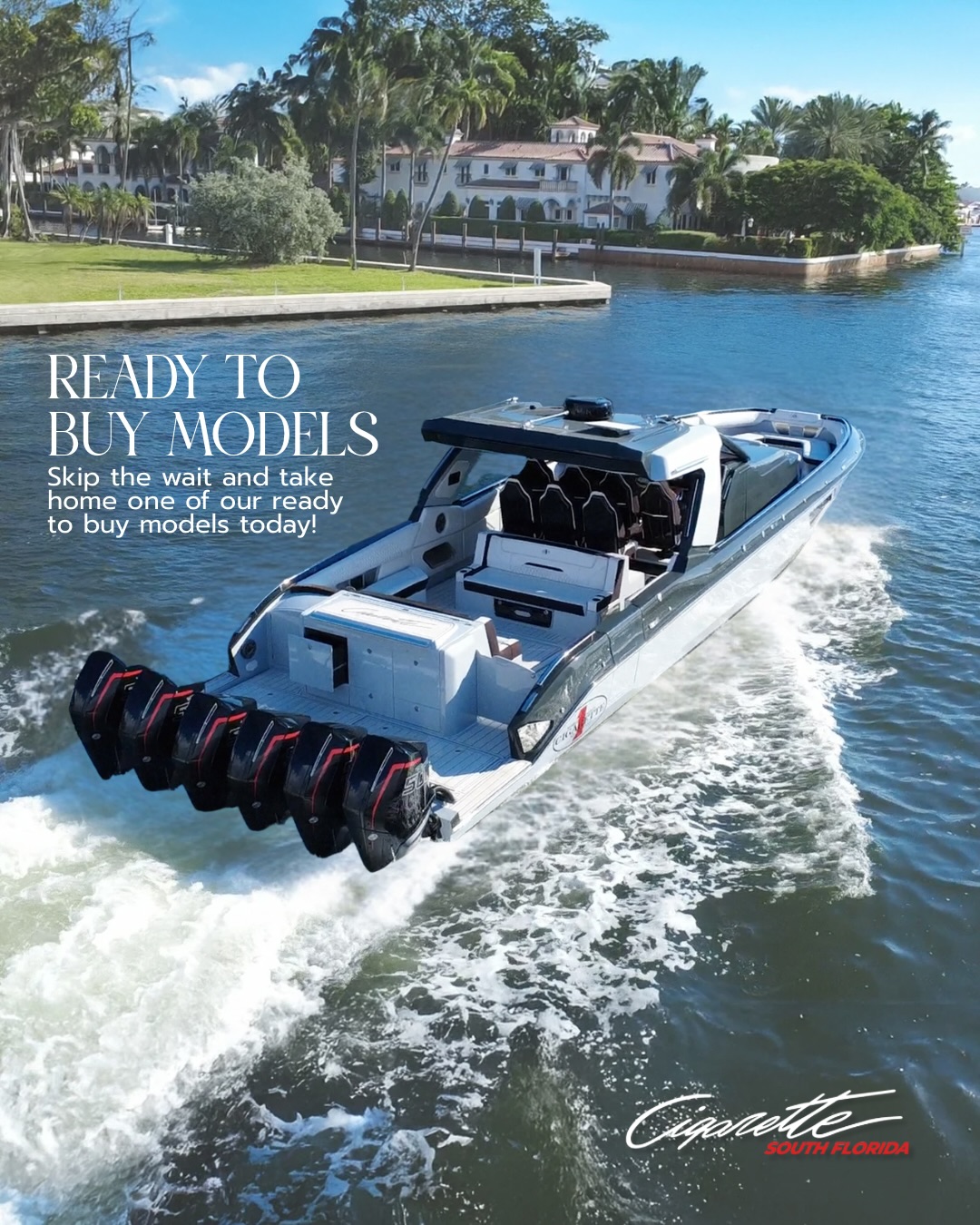 Not enough time to customize before summer?
Check out our ready to buy models that give you the same luxury and performance, without the wait time!
Cigarette South Florida by CMC Boat Group
South Florida's Premium Boat Mansion
📍 SLT Fort Lauderdale
📍 Grove Harbour Marina, Miami
Cigarette South Florida - (954) 909-5480
#cigarettesouthflorida #cigaretteracing #cmcboatgroup #wallycastromarine #sltcollection