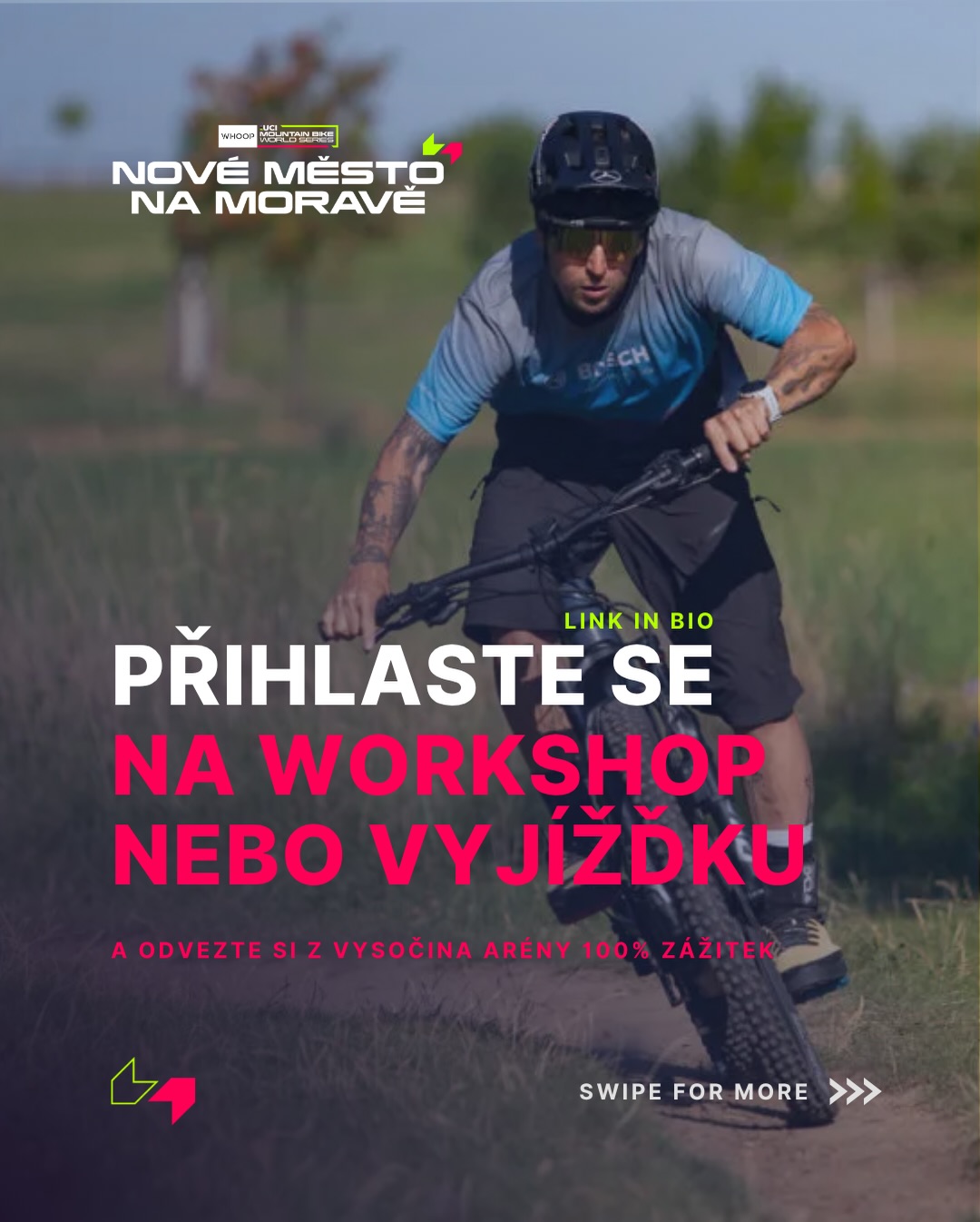 🇨🇿 Workshopy, vyjížďky, clinics. 🚵♂️🔥
Letos jsme pro vás připravili opravdu plnotučný doprovodný program 👀
👉 Registrace nutná. Link in bio.
⸻
🇬🇧 Workshops, social rides, clinics. 🚵♂️🔥
This year, we’ve prepared a full-fat side program for you 👀
👉 Registration required. Link in bio.
#mtbnmnm #nmnm #ucimtbworldseries #workshops