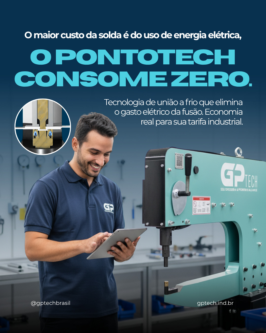 A solda ponto por resistência precisa fundir o metal para unir. Isso consome mais energia elétrica do que o PontoTech, que opera inteiramente a frio por conformação MECÂNICA. Com as tarifas industriais por demanda no Brasil, essa diferença aparece todo mês na conta de energia da sua fábrica.
A eficiência energética começa na escolha do processo.
Fale com um especialista agora mesmo! (Link na Bio)
#pontotech #clinch #uniãodechapas #inovação