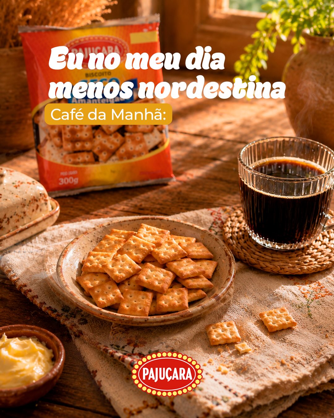 Eu no meu dia menos nordestino: dando um jeitinho de colocar Pajuçara Alimentos em todas as refeições.
No café da manhã, no almoço e até no jantar…
❤️ Pajuçara - Há 50 anos o sabor que une gerações
🔍Quer saber onde tem produtos Pajuçara pertinho de você? Acesse o Pertinho de mim (Link na Bio)
💻 www.pajucara.ind.br