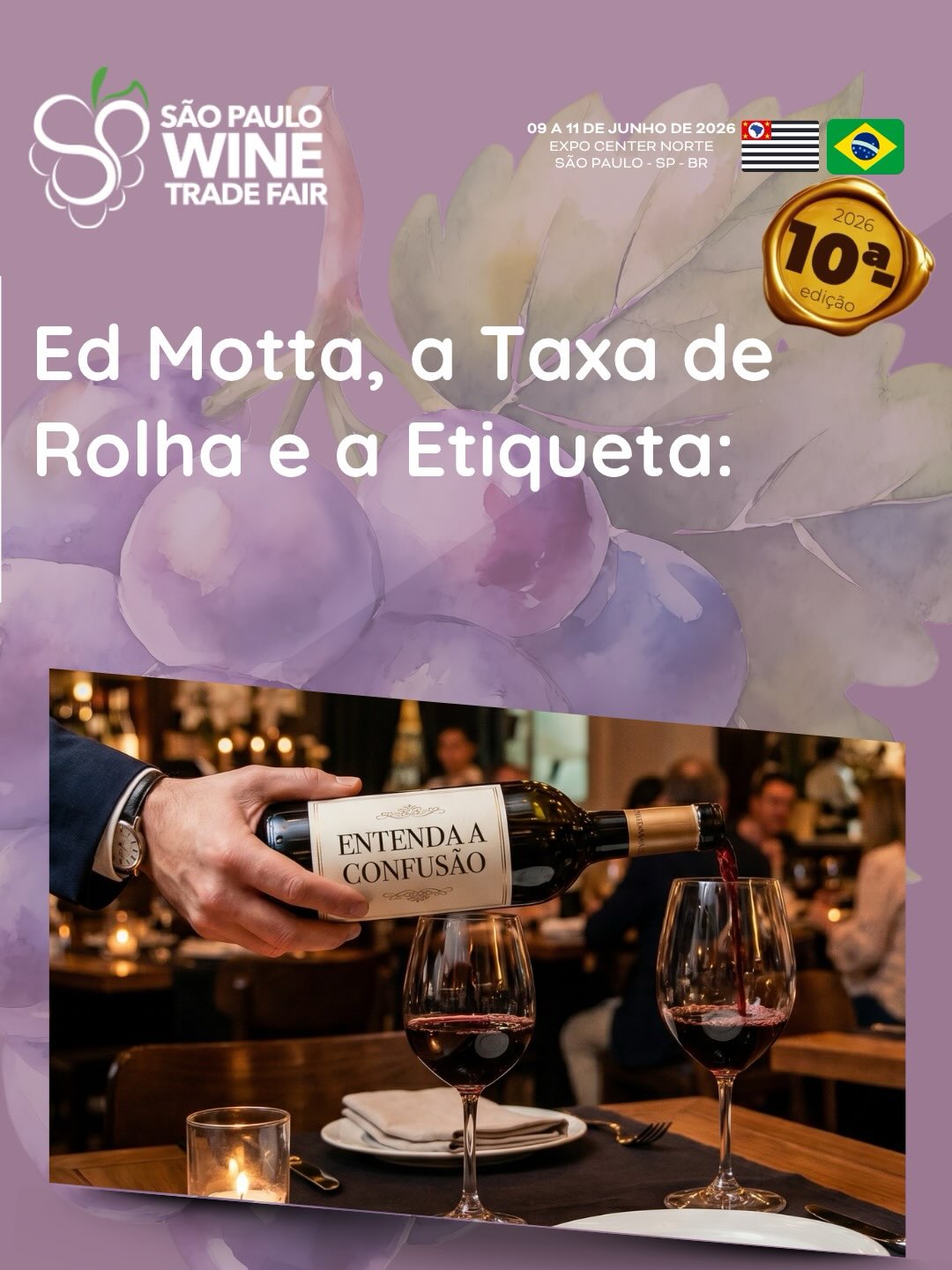 A polêmica da semana envolveu o talentoso (e exigente) Ed Motta e a famosa Taxa de Rolha. Mas, para além da confusão, você sabe como essa regra funciona na prática? 🤔
Muitos clientes se sentem ofendidos com a cobrança, enquanto donos de restaurantes defendem que o serviço vai muito além de “abrir a garrafa”. No mundo dos vinhos, a taxa de rolha é uma prática comum e legítima, desde que haja transparência.
The controversy of the week involved the talented (and demanding) Ed Motta and the famous “corkage fee.” But beyond the confusion, do you know how this rule works in practice? 🤔
Many customers feel offended by the charge, while restaurant owners argue that the service goes far beyond simply “opening the bottle.” In the world of wine, the corkage fee is a common and legitimate practice, as long as there is transparency.