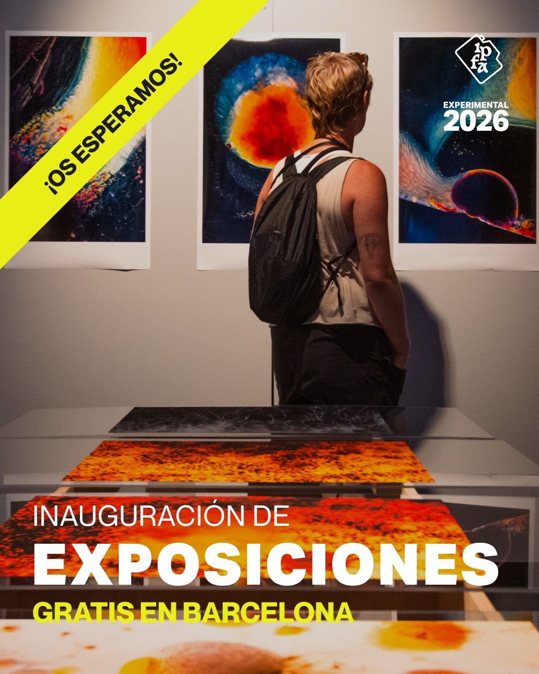 🎉 ¡𝗘𝘅𝗽𝗼𝘀𝗶𝗰𝗶𝗼𝗻𝗲𝘀 𝗚𝗥𝗔𝗧𝗨𝗜𝗧𝗔𝗦 𝗶𝗻𝗮𝘂𝗴𝘂𝗿á𝗻𝗱𝗼𝘀𝗲 𝗲𝗻 𝗕𝗮𝗿𝗰𝗲𝗹𝗼𝗻𝗮 𝗲𝘀𝘁𝗲 𝘃𝗲𝗿𝗮𝗻𝗼!
Estamos encantados de anunciar 22 exposiciones como parte del Experimental Photo Festival 2026, que se inauguran durante el IPFA Meeting y se extienden a lo largo de julio 😍
Todas las exposiciones son GRATUITAS y abiertas a todo el mundo. Aquí va el programa completo:
📍 MONT.BCN Laura Brinkmann @laurabrinkmannreimann / Thomas Lafuente @thomas.lafuente/ Louve Delfieu @louvedelfieu
IPFA Meeting — 30 de junio | Experimental Photo Festival — 20 de julio
📍 LAB NAU ESPECIAL Lluís Estopiñán @lluis_estopinyan
IPFA Meeting — 1 de julio | Experimental Photo Festival — 22 de julio
📍 GALERÍA BORSÍ Maria Solaguren Beascoa-Negre @solaguren
IPFA Meeting — 2 de julio | Experimental Photo Festival — 21 de julio
📍 CENTRE CÍVIC PATI LLIMONA Erik Johansson @erik.joh/ / Alexey Shmurak & Dasha Podoltseva @dashapodoltseva / Barbara Justice @justice.barbara_ / Carlos del Rio @theaffablegraindealer / Irina Cheremisina @irina.cheremisina.art / Isabelle Gagne @misspixels / Juan Carlos Rodríguez Ogarrio @juank.rod / Katel Delia @artkatelia/ Kümei Kirschmann @kumeiaa/ Lisa Murzin @lisamurzin_photographer / Luis Macias @luis__macias_ / Maarten Rots @maartenrots / Nic Ma @nicmahkg / Tommy Goguely @tommygoguely / Yinna Higuera @yinnaphotography
IPFA Meeting — 3 de julio | Experimental Photo Festival — 25 de julio
📍 EXPERIMENTAL HUB Experimental Documentary Photography (Collective): Eli Pimentel @elimpimentel, Katia Motylova-Babinska @motylova_katerina, Marcus De Sieno @marcusdesieno, Alfonso de Gregorio @escapingphotons & Tania Bakum @taniabakum_
IPFA Meeting — 5 de julio | Experimental Photo Festival — 23 de julio
Barcelona está a punto de convertirse en un escenario para la fotografía experimental. ¡Ven a explorar, conectar e inspirarte!
Consulta más detalles en nuestra web (enlace en la bio).
¡Nos vemos allí! 🟡